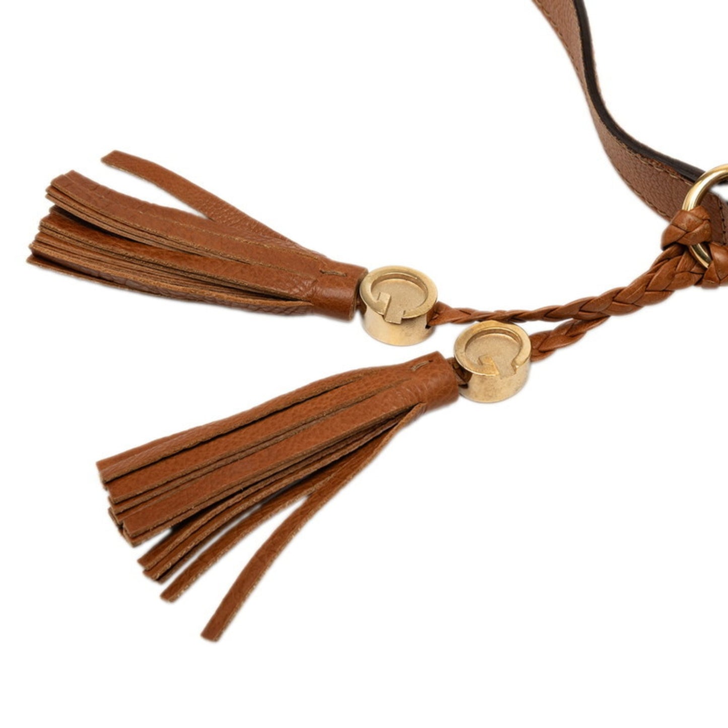 Gucci Beige Brown Canvas Leather Messenger Bag Shoulder Bag ( )
