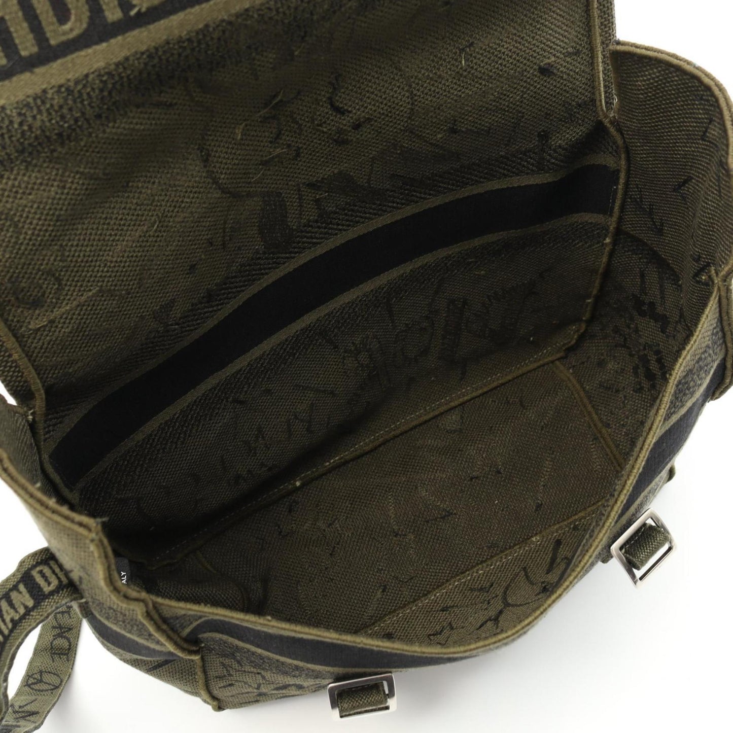 Christian Dior Khaki Canvas Shoulder Bag ()