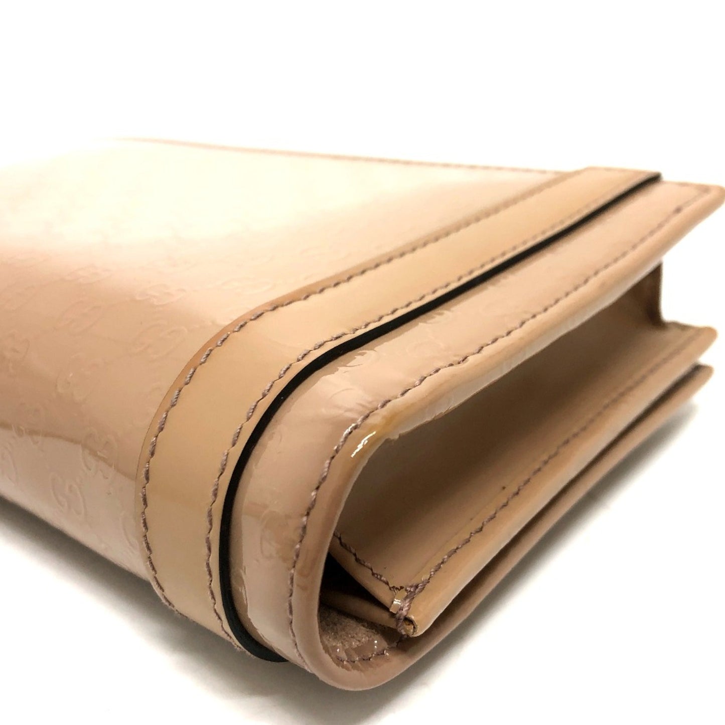 Gucci Beige Patent Leather Shoulder Bag ( )