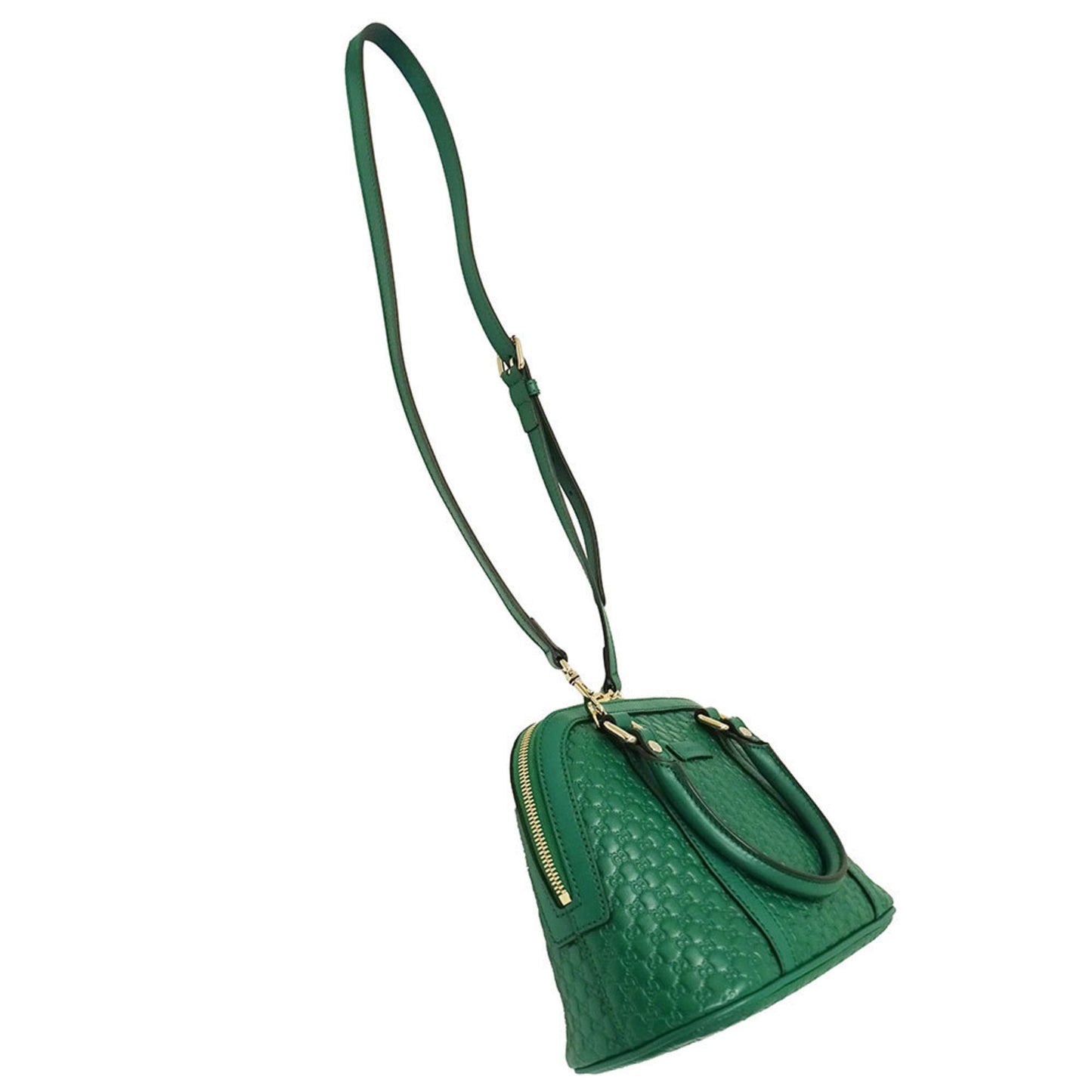 Gucci Green Leather Handbag Shoulder Bag ( )