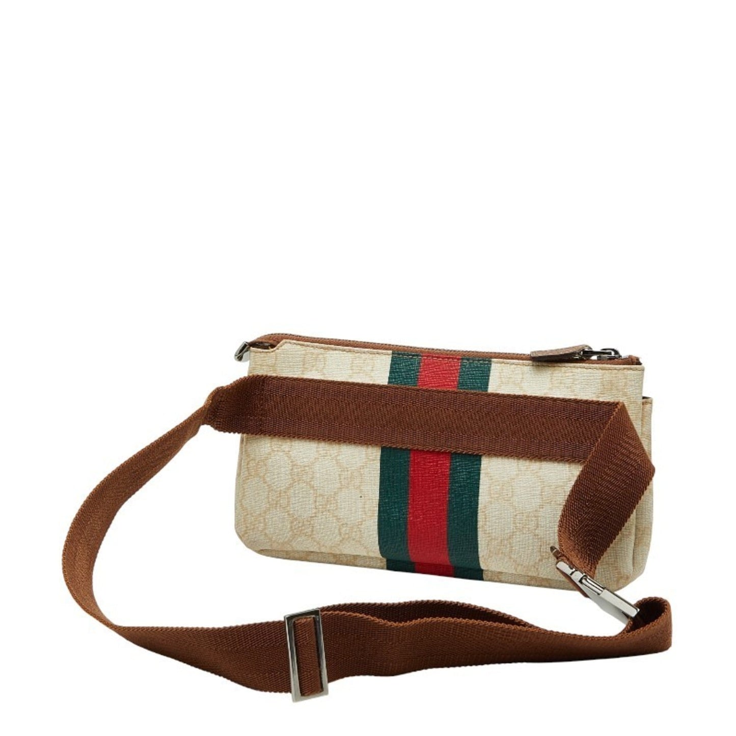 Gucci Multi-Color White Pvc Canvas Sling Bag ( )