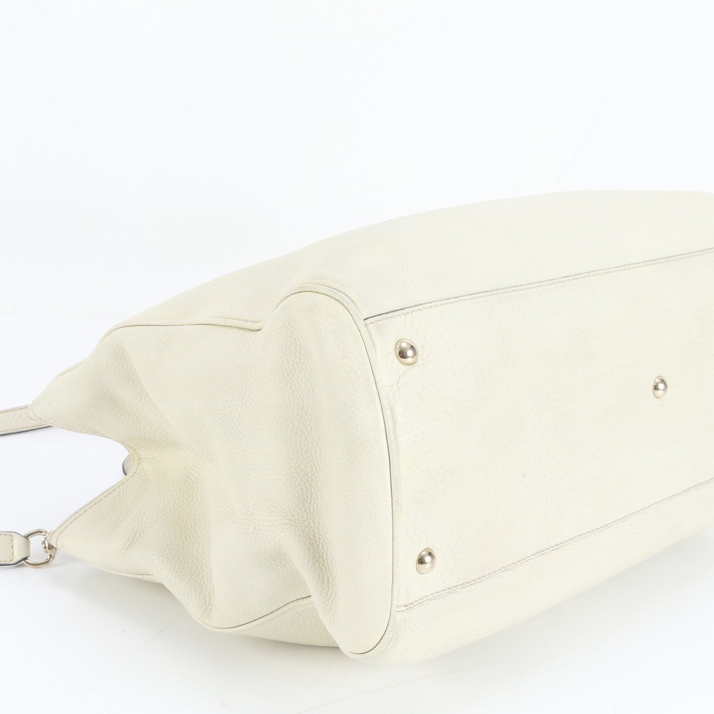 Gucci Ivory Leather Tote Bag ( )