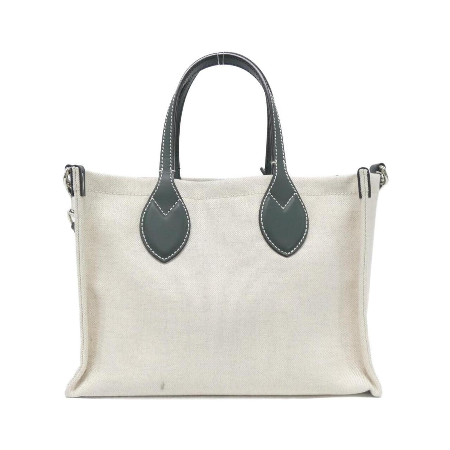 Gucci Beige Canvas Leather Handbag ( )