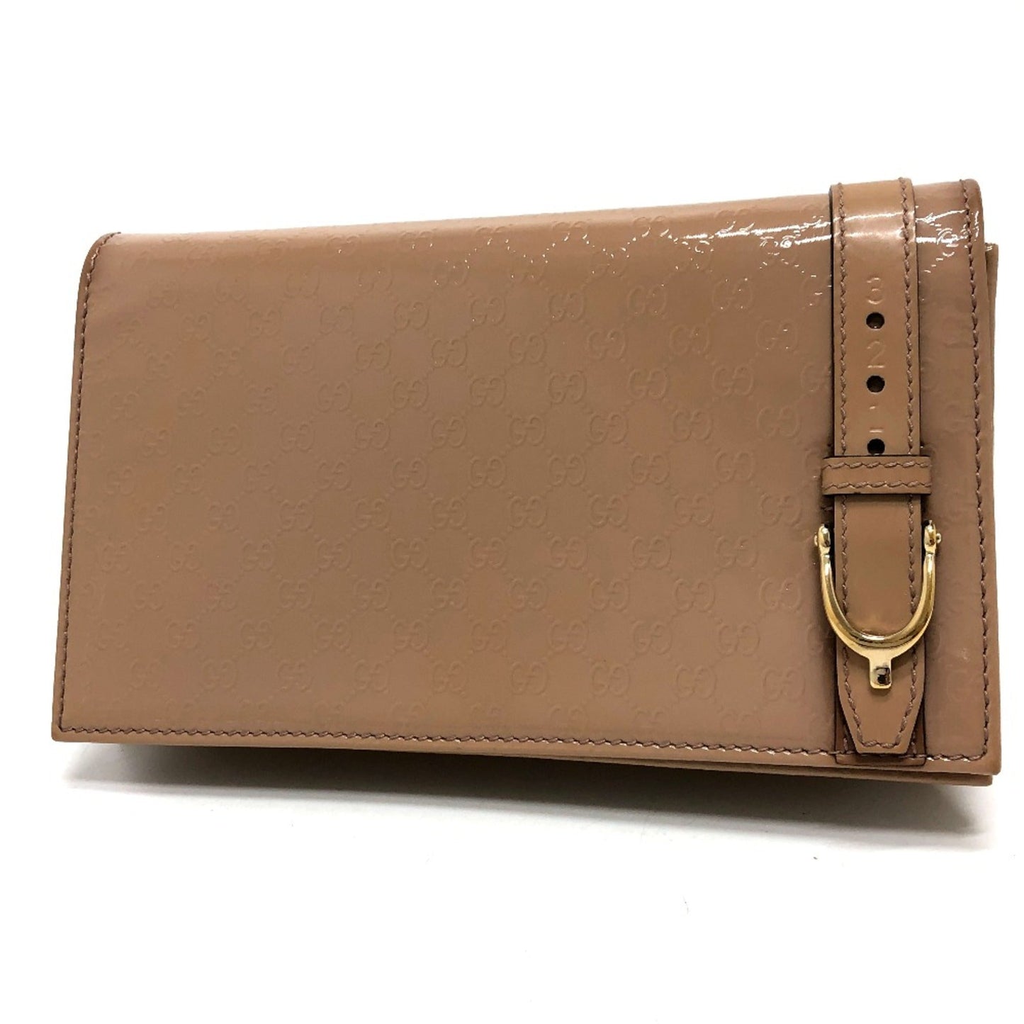 Gucci Beige Patent Leather Shoulder Bag ( )