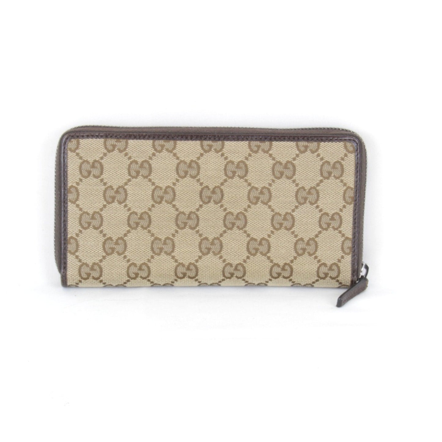 Gucci Brown Gg Canvas Long Wallet (Bi-Fold) ( )