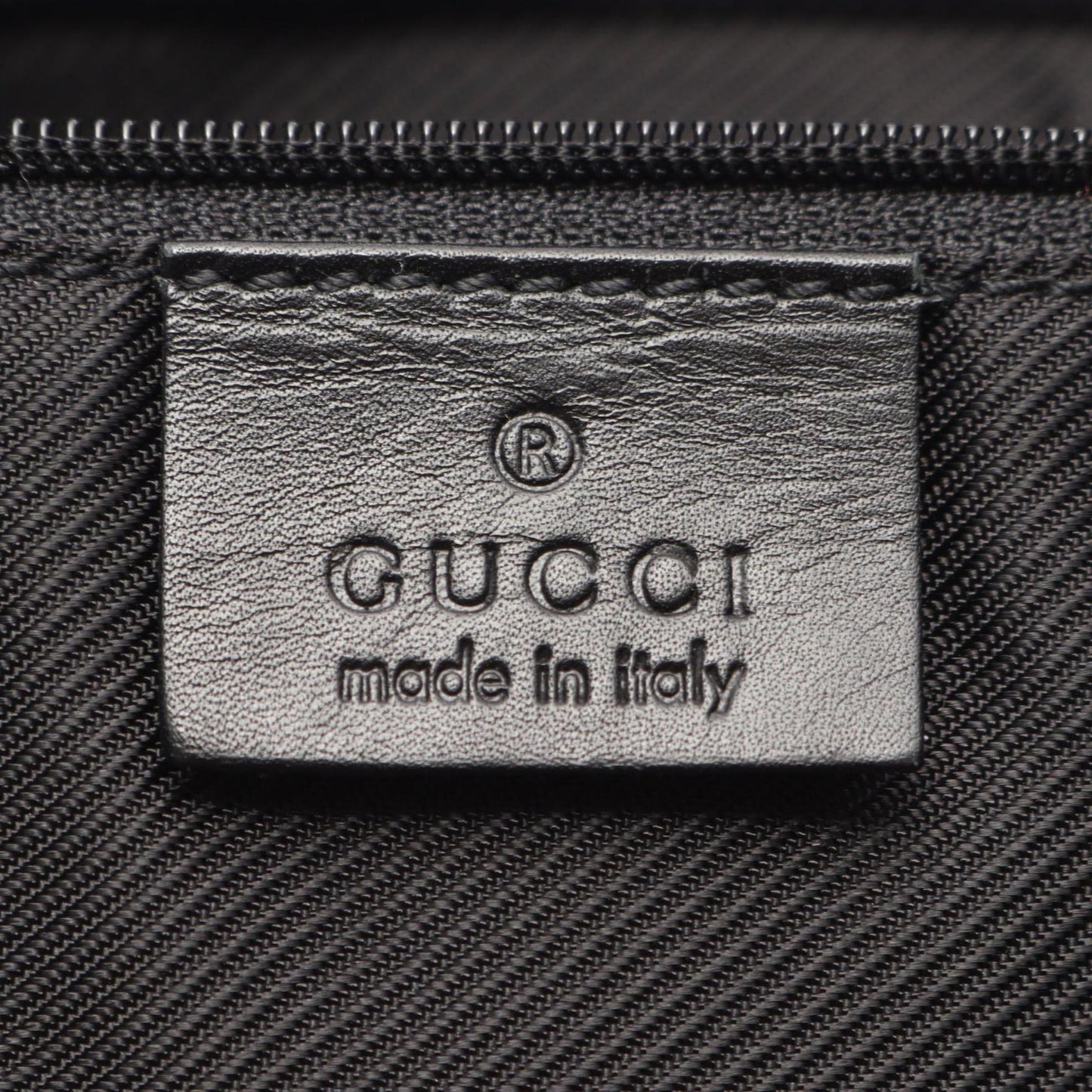 Gucci Black Navy Gg Canvas Leather Tote Bag ( )