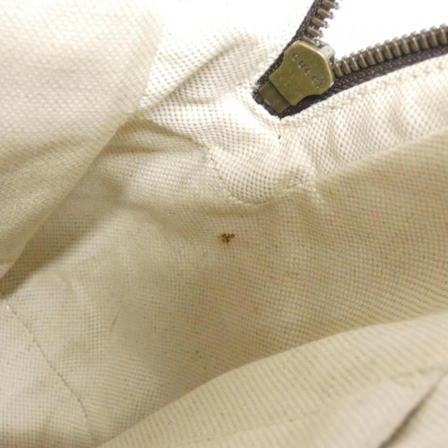 Gucci Beige Brown Gg Supreme Leather Backpack ( )