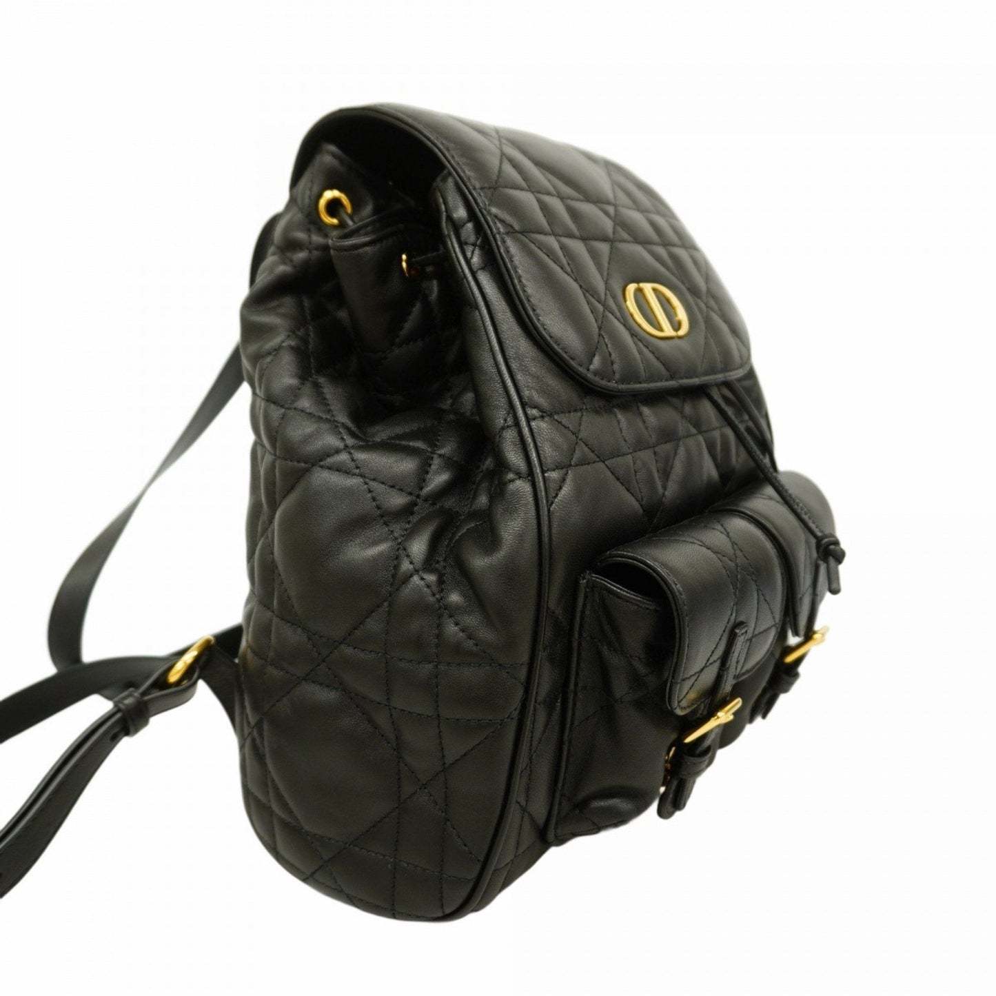 Christian Dior Black Leather Backpack ()