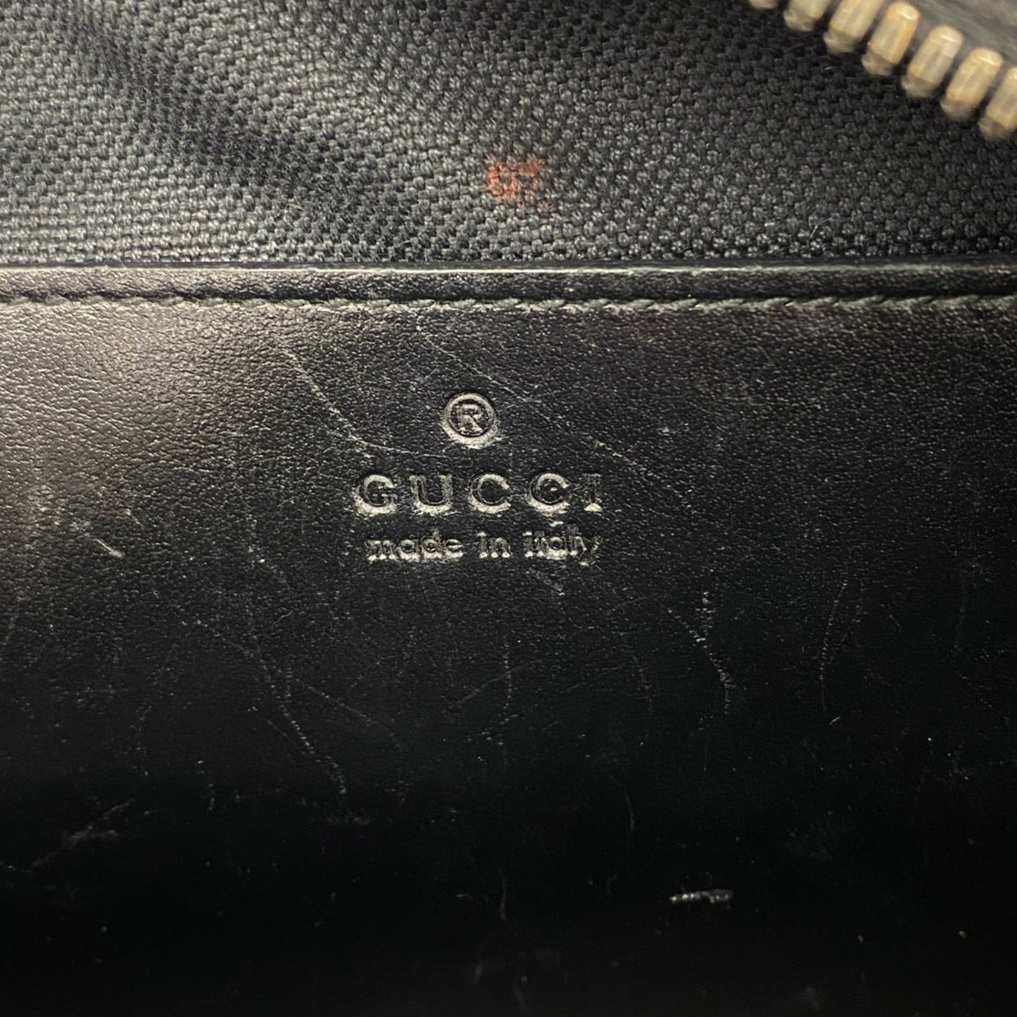 Gucci Black Leather Shoulder Bag ( )
