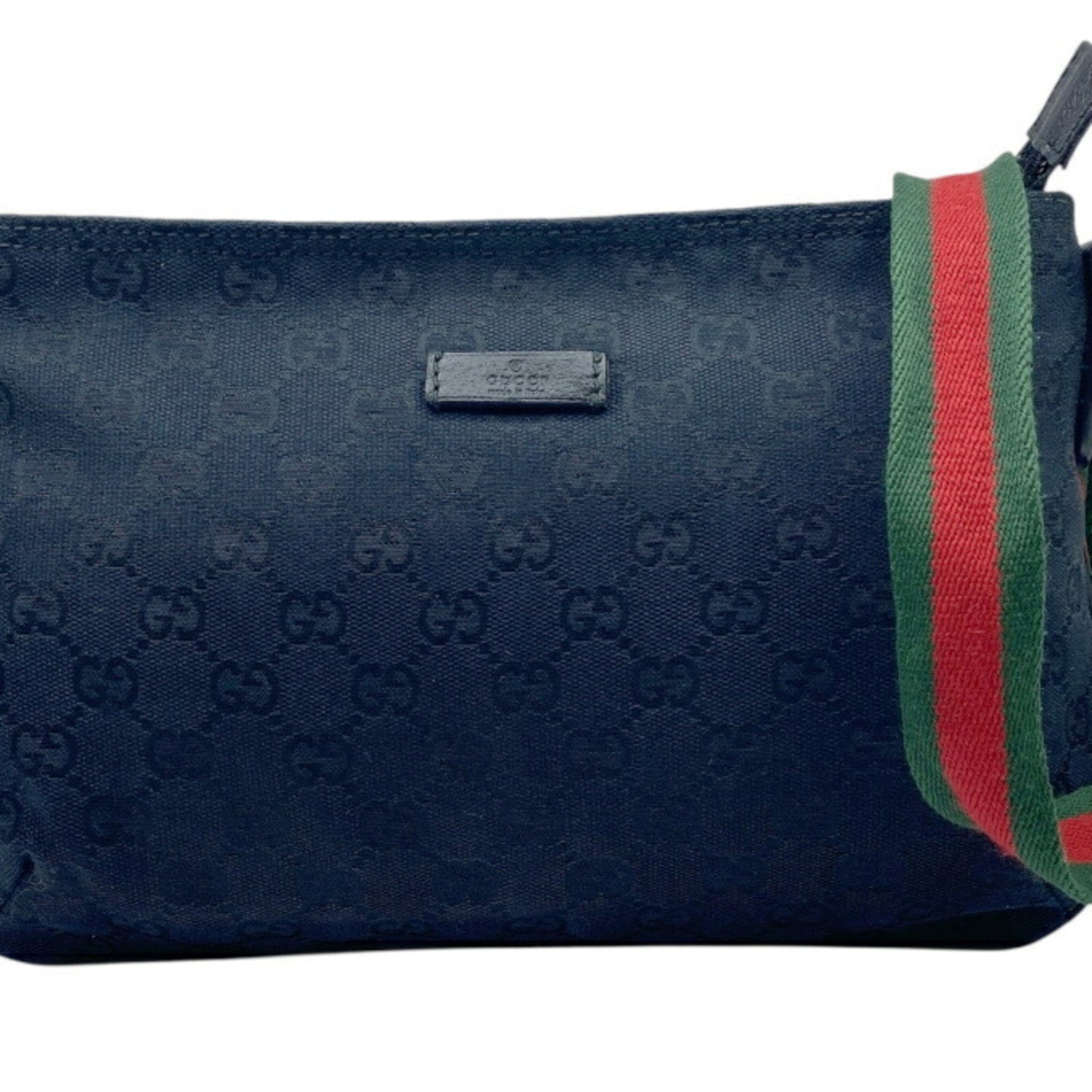 Gucci Black Gg Canvas Shoulder Bag ( )