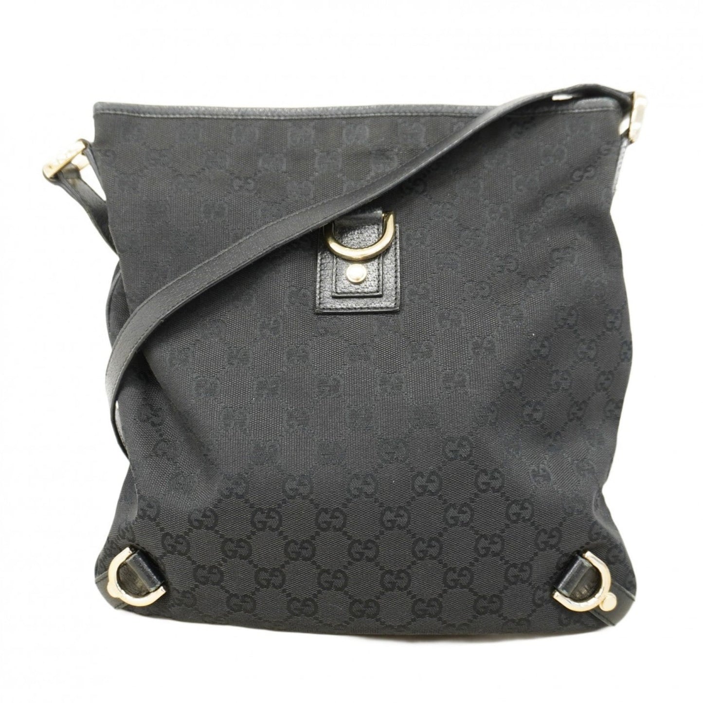 Gucci Black Canvas Shoulder Bag ( )