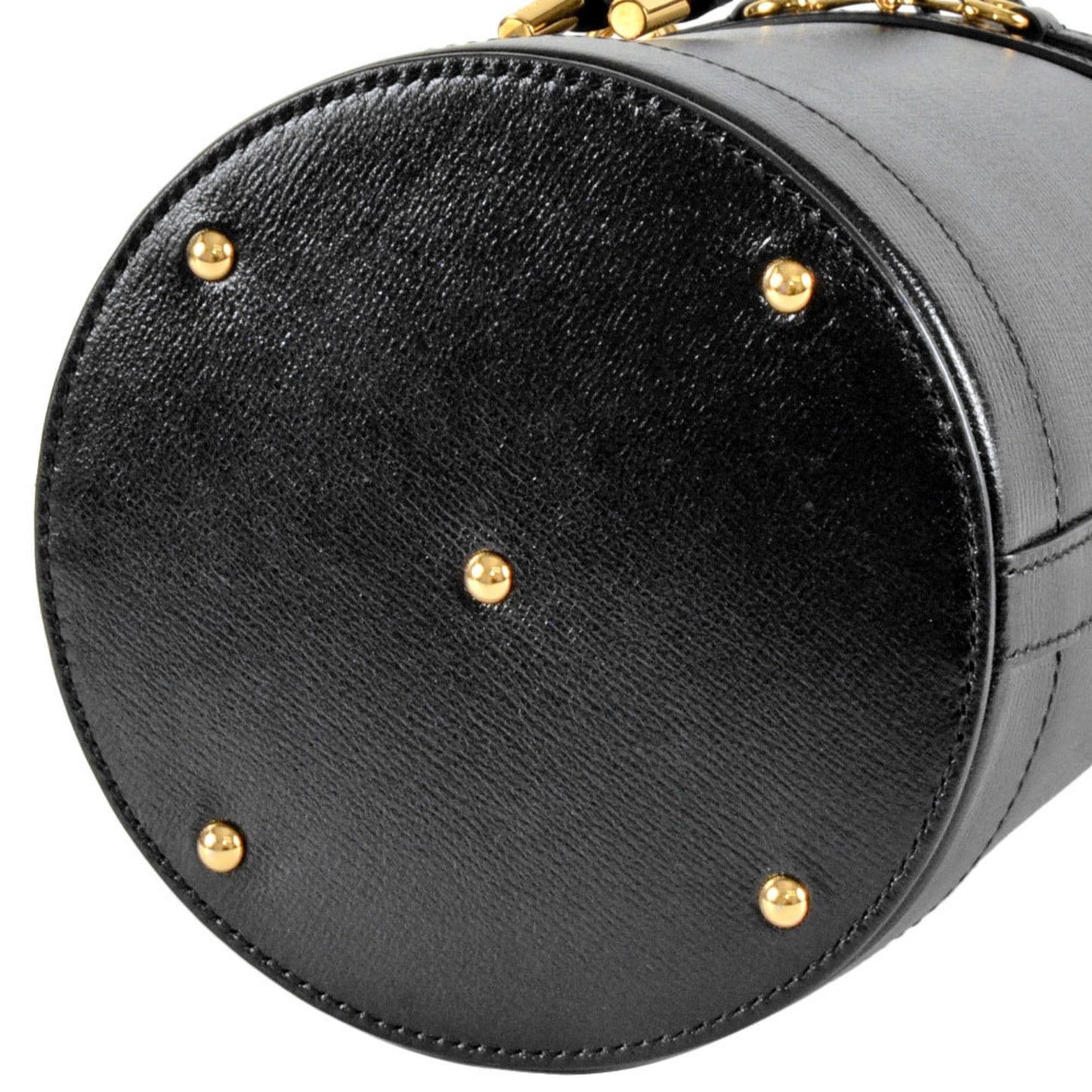 Gucci Black Leather Handbag Shoulder Bag ( )