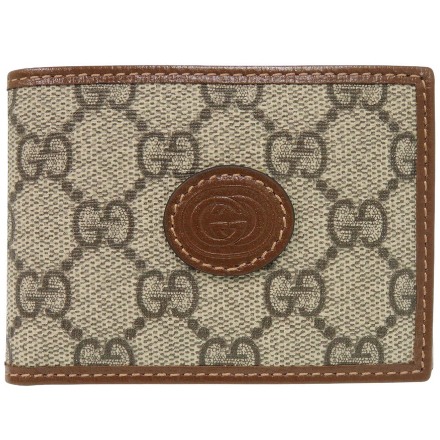 Gucci Beige Gg Supreme Wallet (Bi-Fold) ( )