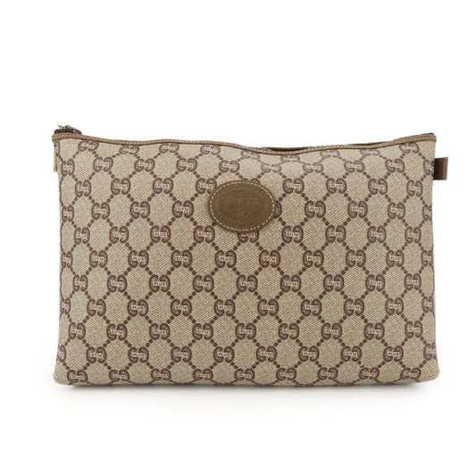 Gucci Beige Gg Plus Clutch Bag Pouch ( )