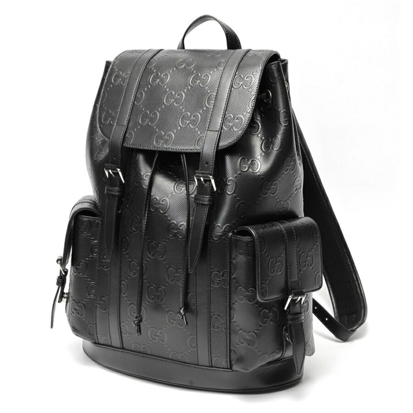 Gucci Black Leather Backpack ( )