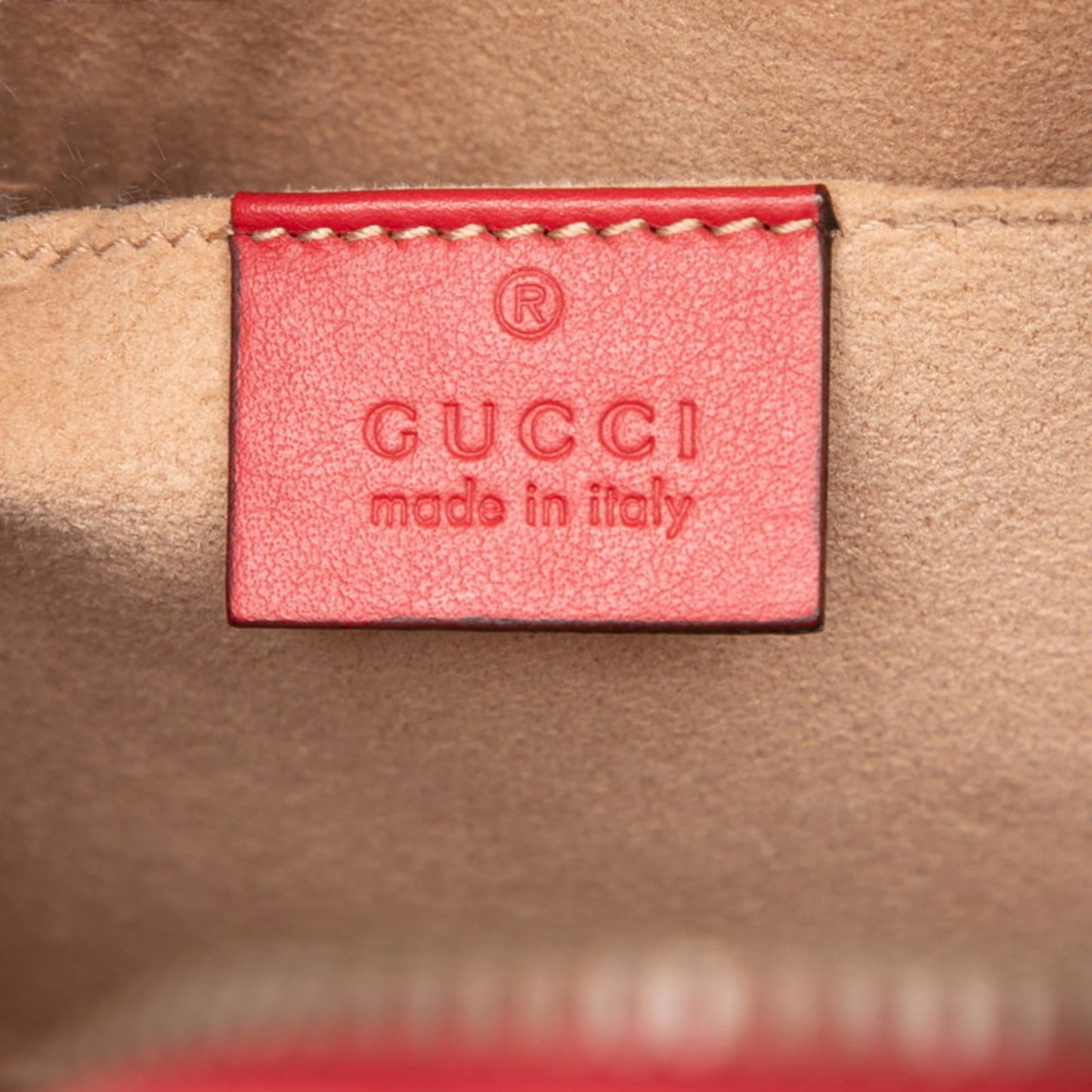 Gucci Red Color Leather Backpack ( )