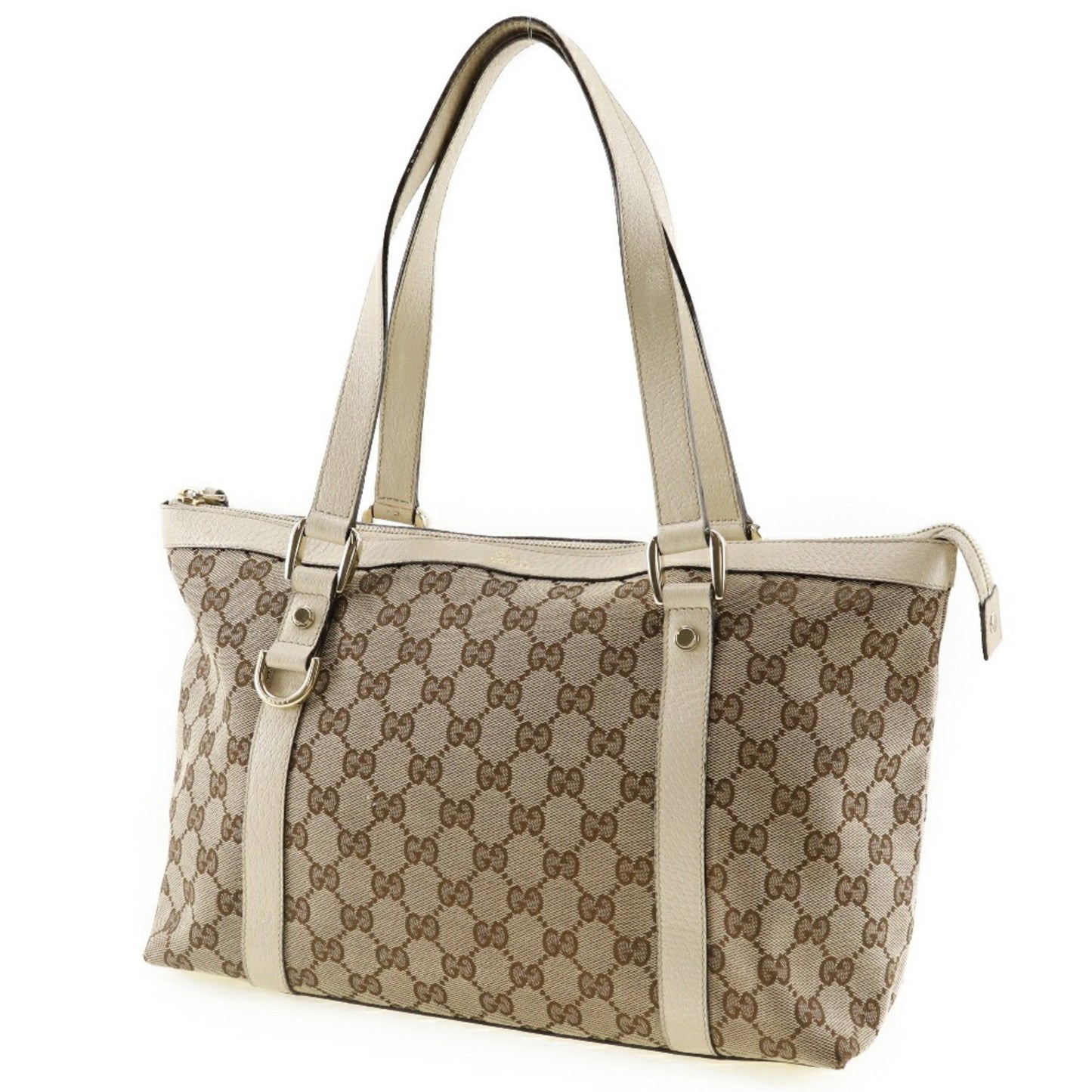 Gucci Leather Canvas Tote
