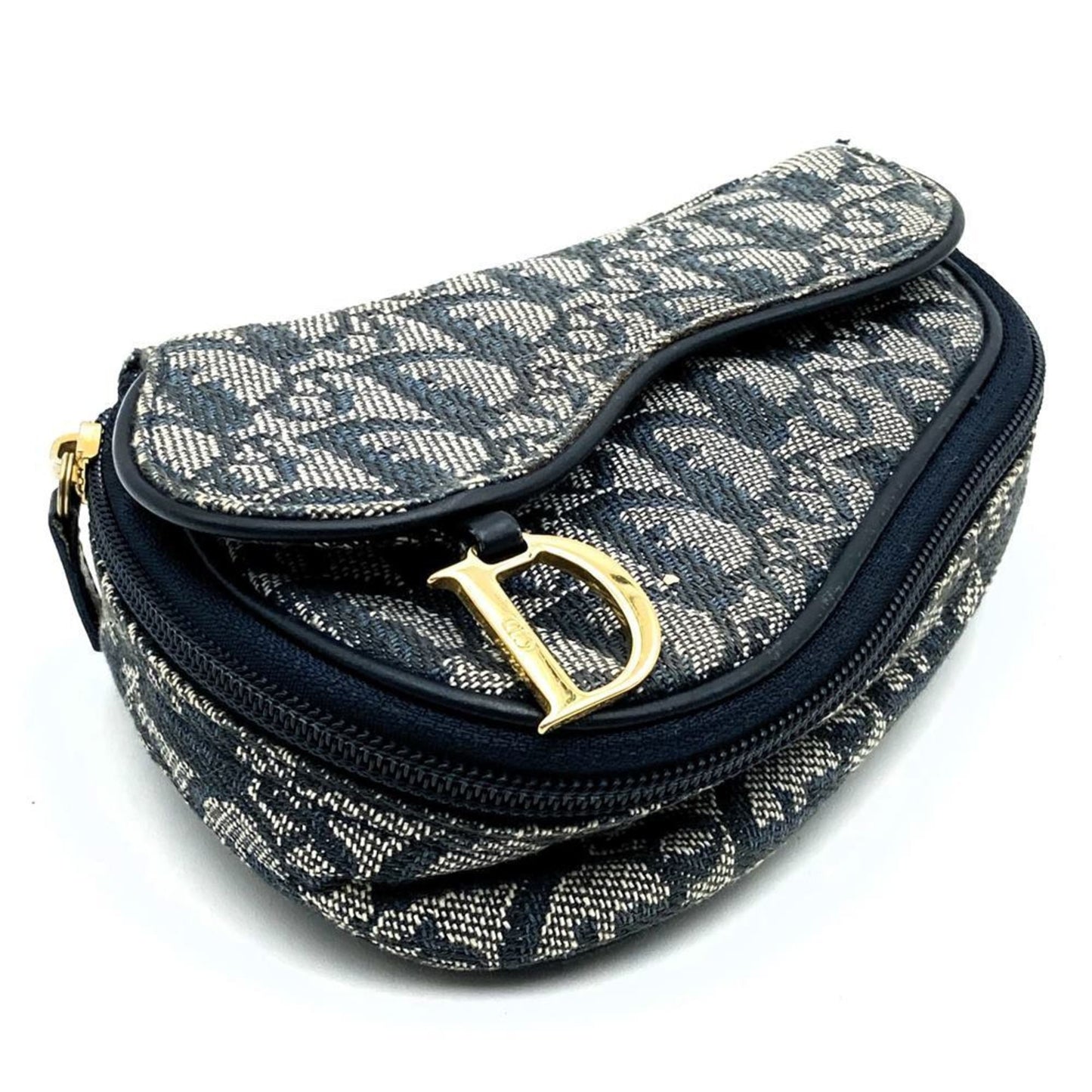 Christian Dior Navy Canvas Pouch ()