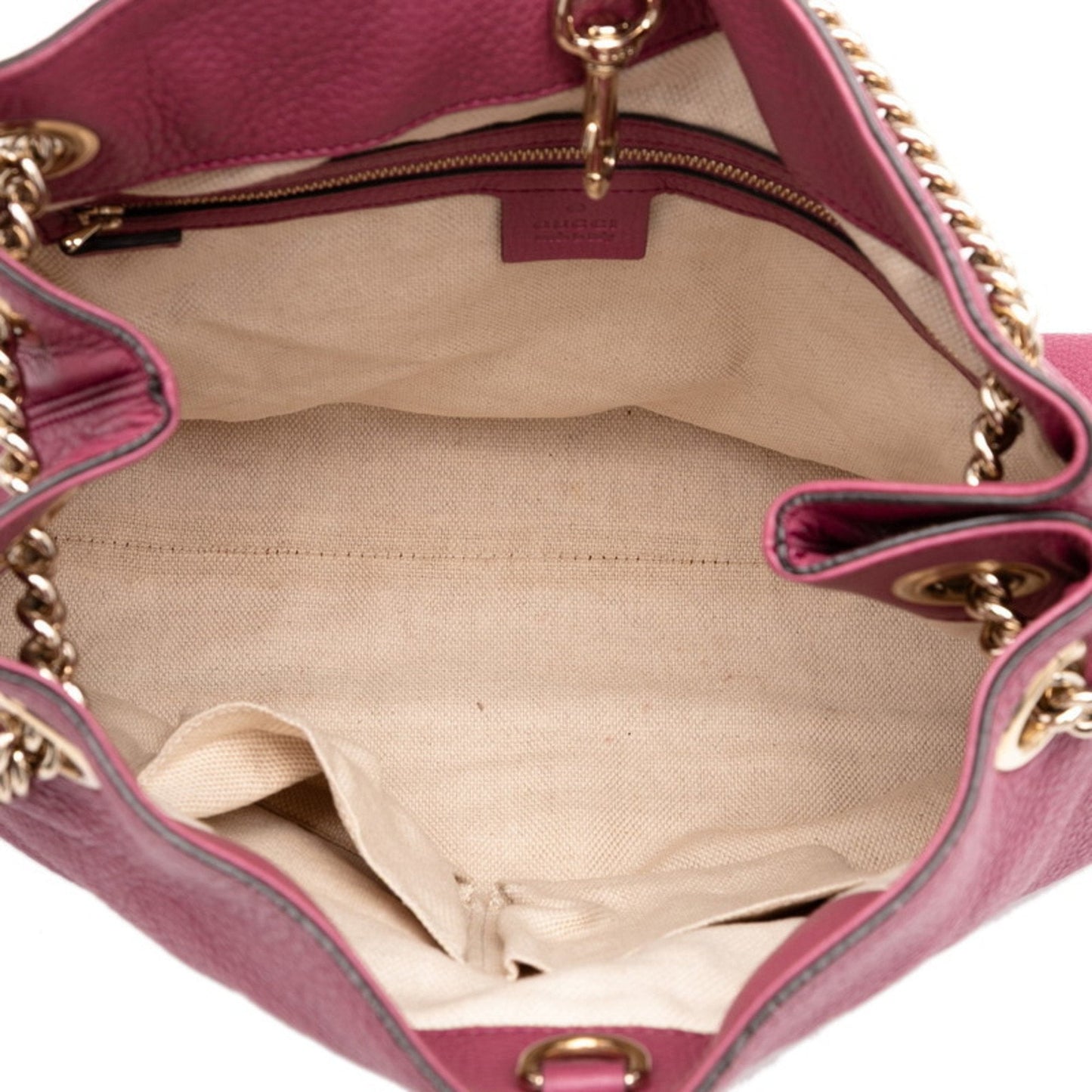Gucci Purple Leather Shoulder Bag Tote Bag ( )