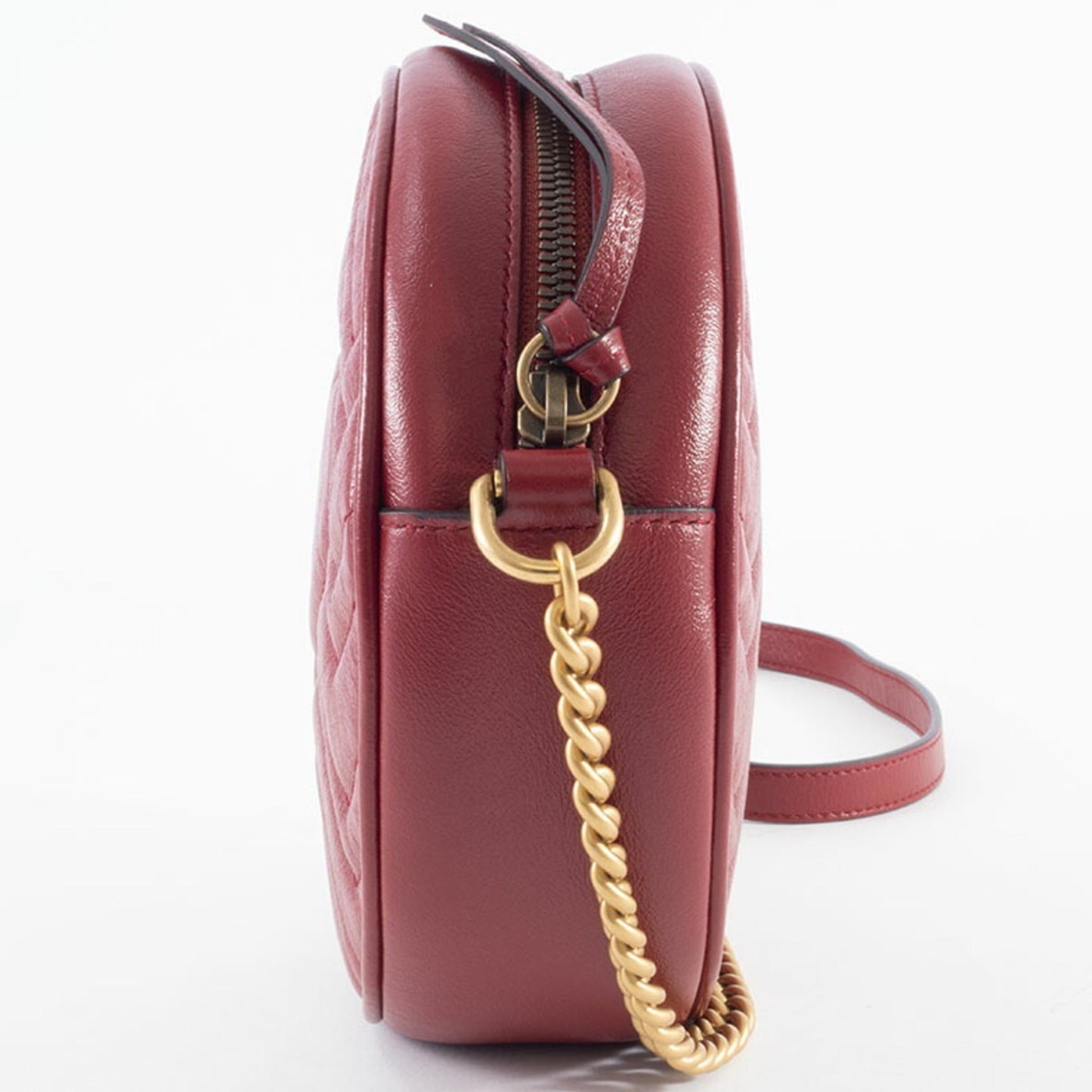 Gucci Red Color Leather Shoulder Bag ( )