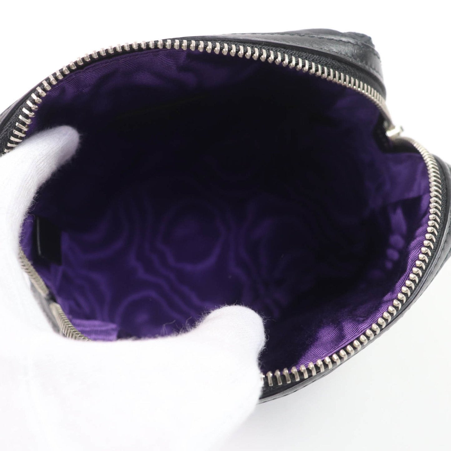 Gucci Black Purple Nylon Pouch ( )