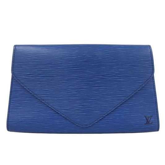 Louis Vuitton Epi Art Deco Second Bag Clutch Toledo Blue