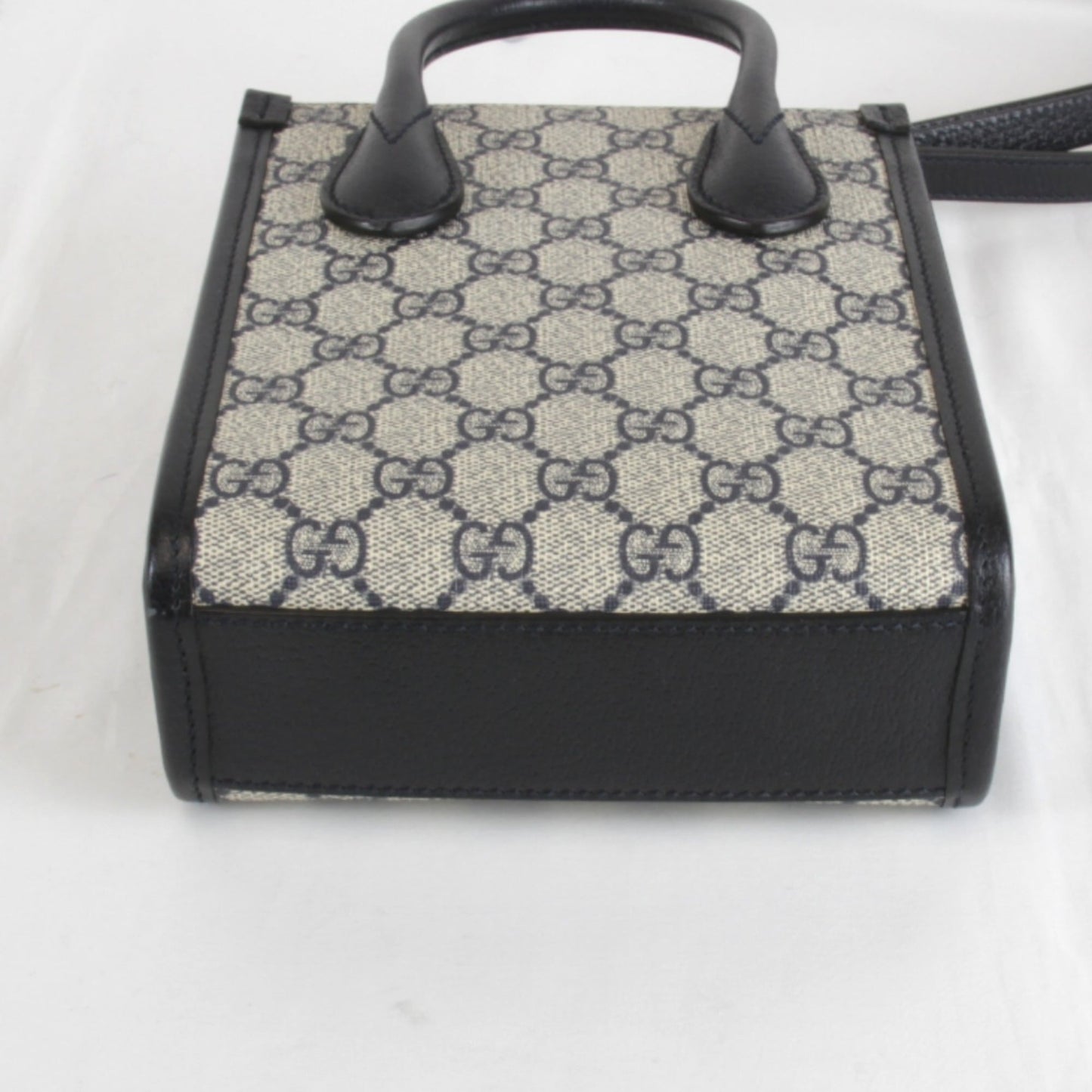 Gucci Black Leather Tote Bag ( )