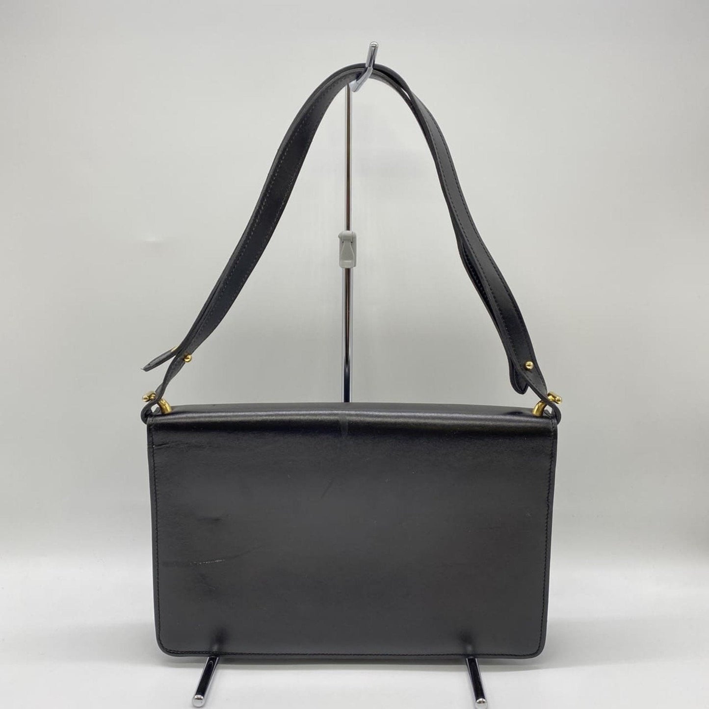 Christian Dior Black Leather Shoulder Bag ()