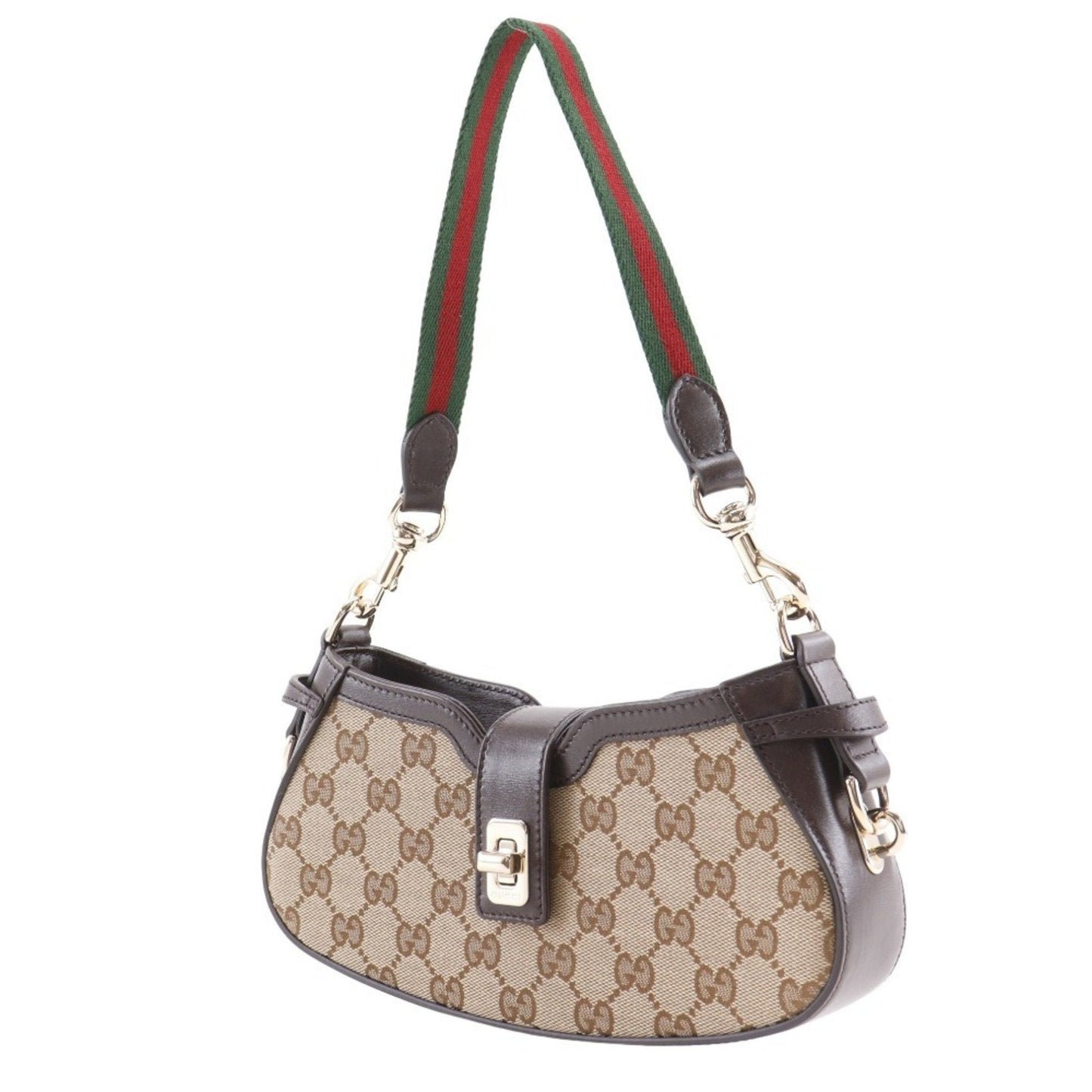 Gucci Brown Gg Canvas Shoulder Bag ( )