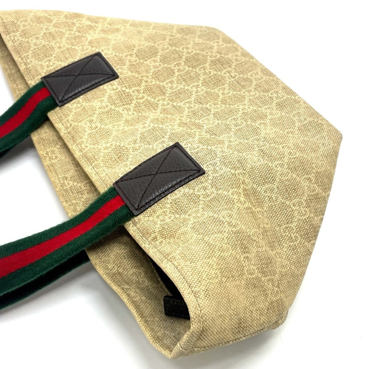 Gucci Beige Gg Canvas Tote Bag ( )