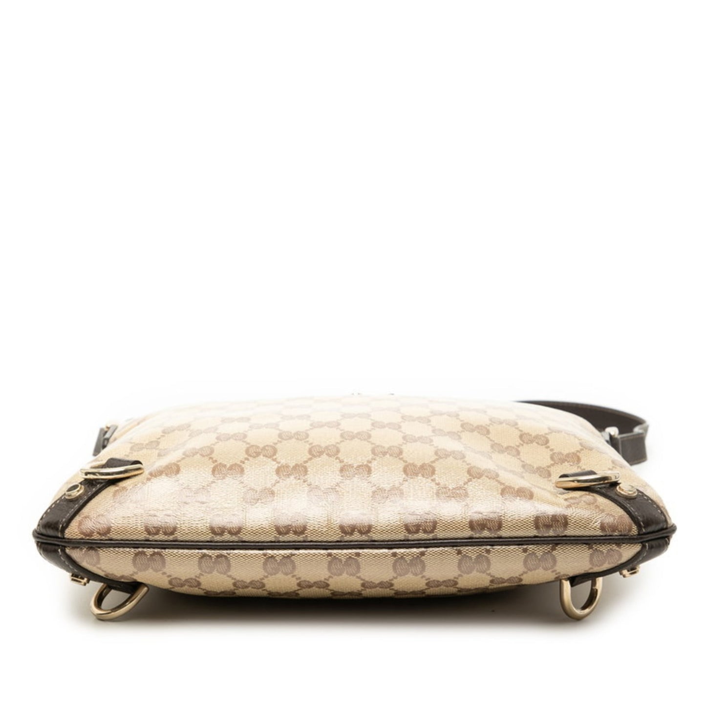 Gucci Beige Brown Pvc Leather Shoulder Bag ( )
