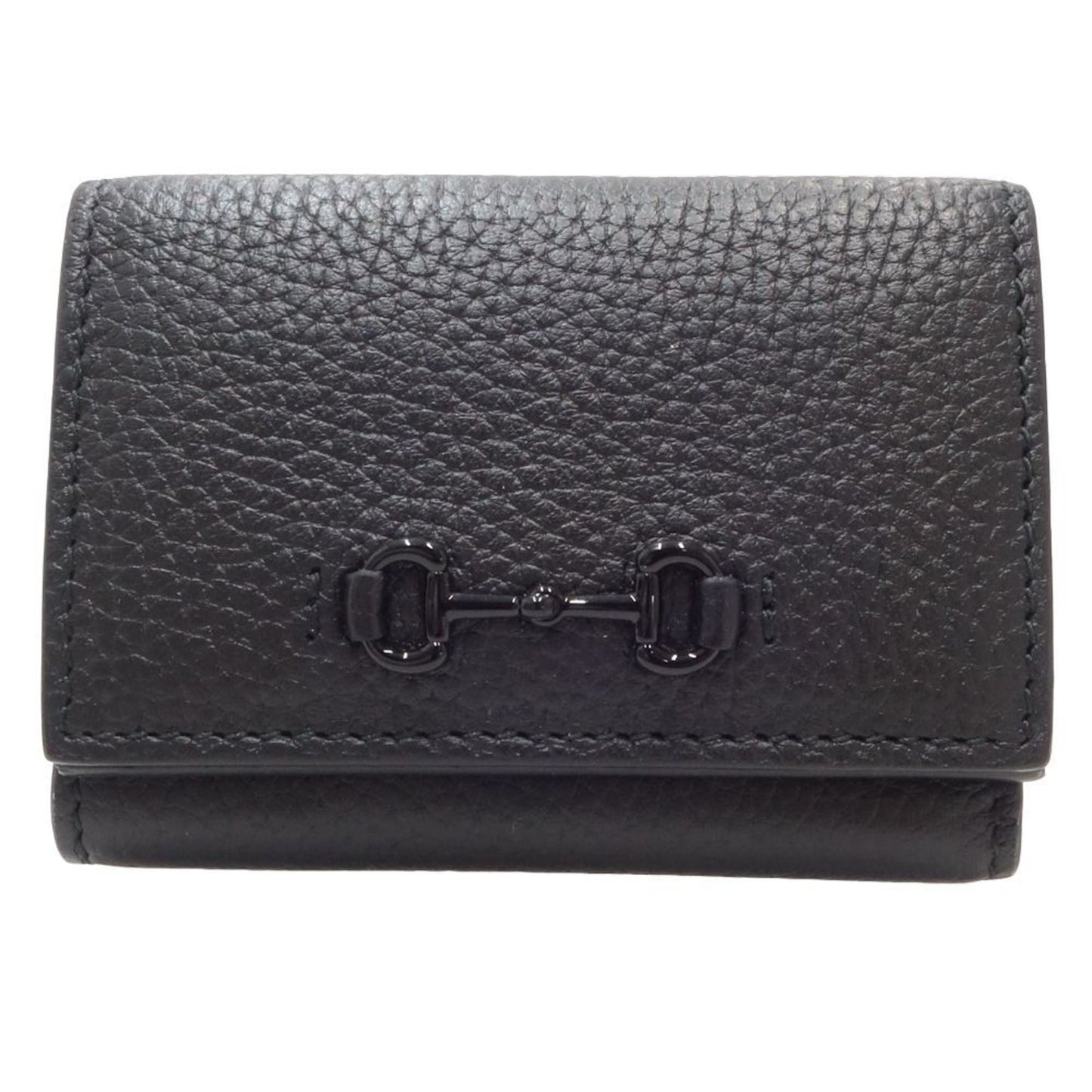 Gucci Black Leather Wallet (Tri-Fold) ( )