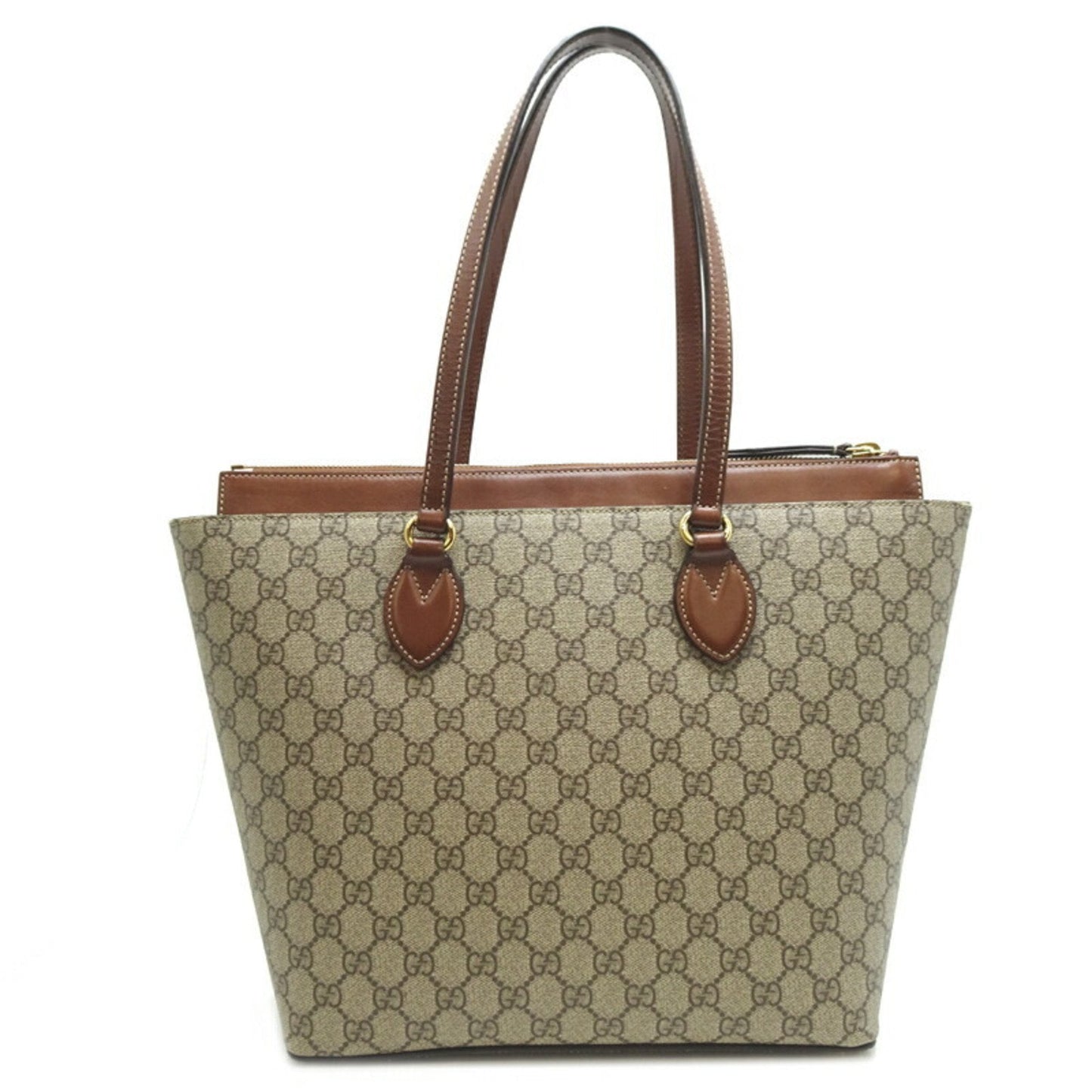 Gucci Beige Gg Supreme Shoulder Bag Tote Bag ( )