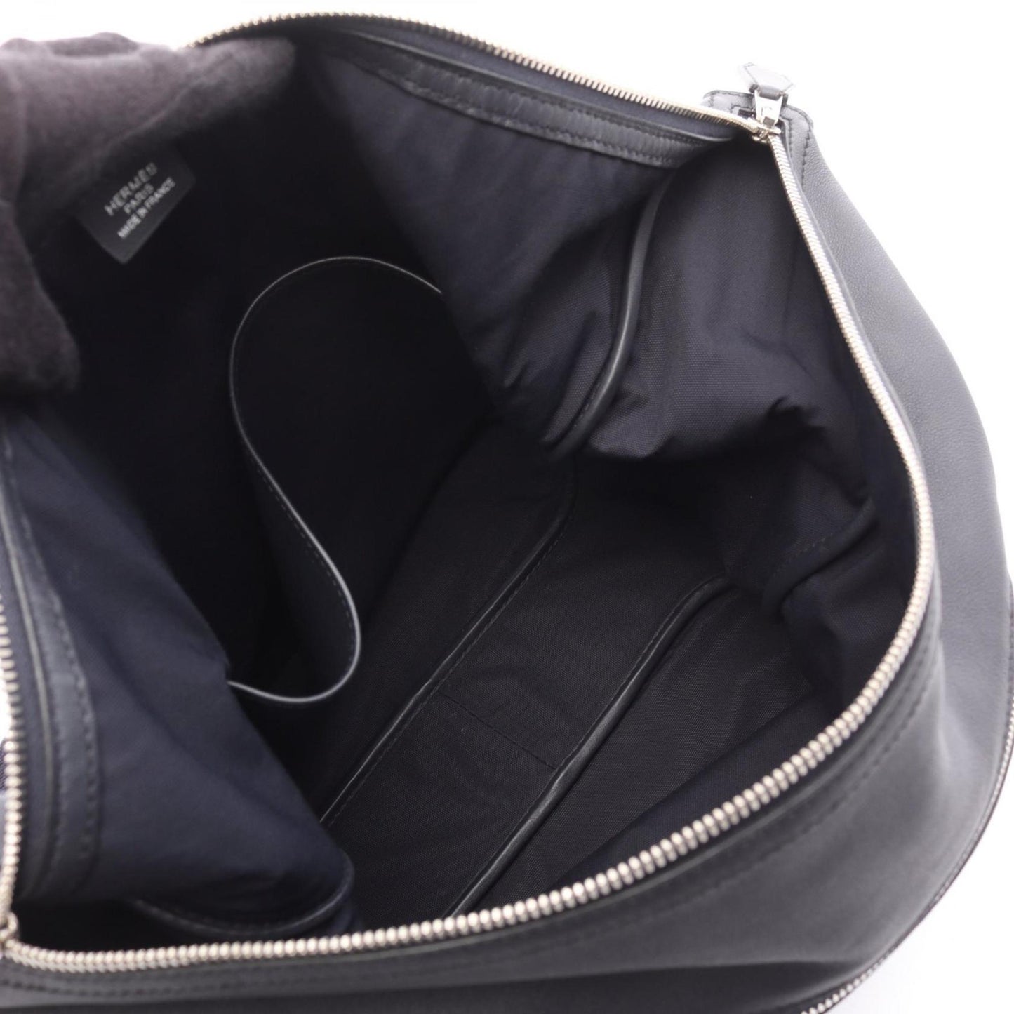 Hermes Navy Evercalf Leather Leather Shoulder Bag ( )