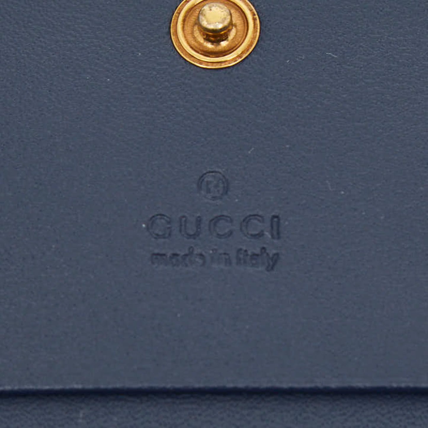 Gucci Blue Denim Artificial Pearl Wallet (Bi-Fold) ( )