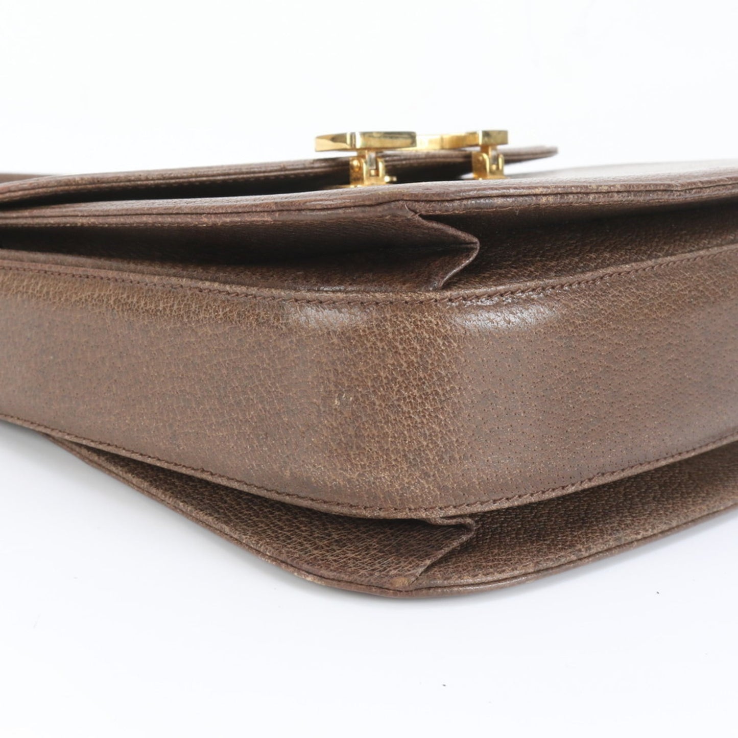 Gucci Brown Leather Shoulder Bag ( )