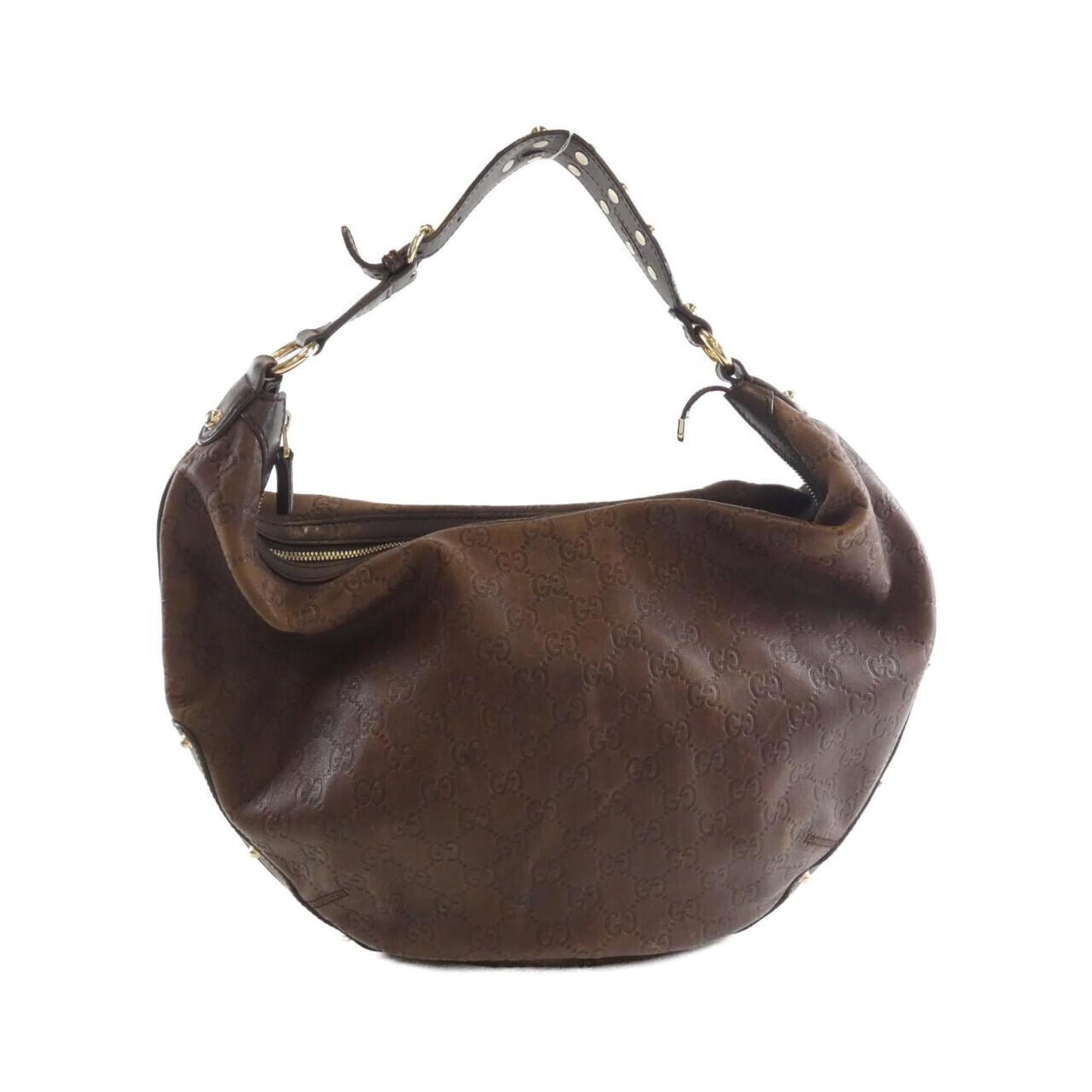 Gucci Brown Leather Shoulder Bag ( )