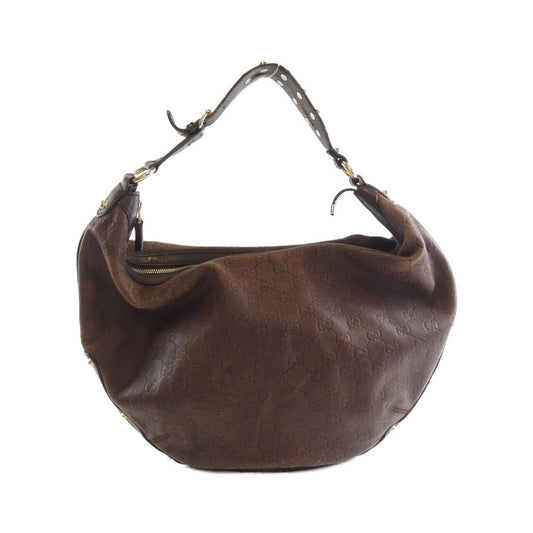 Gucci Brown Leather Shoulder Bag ( )