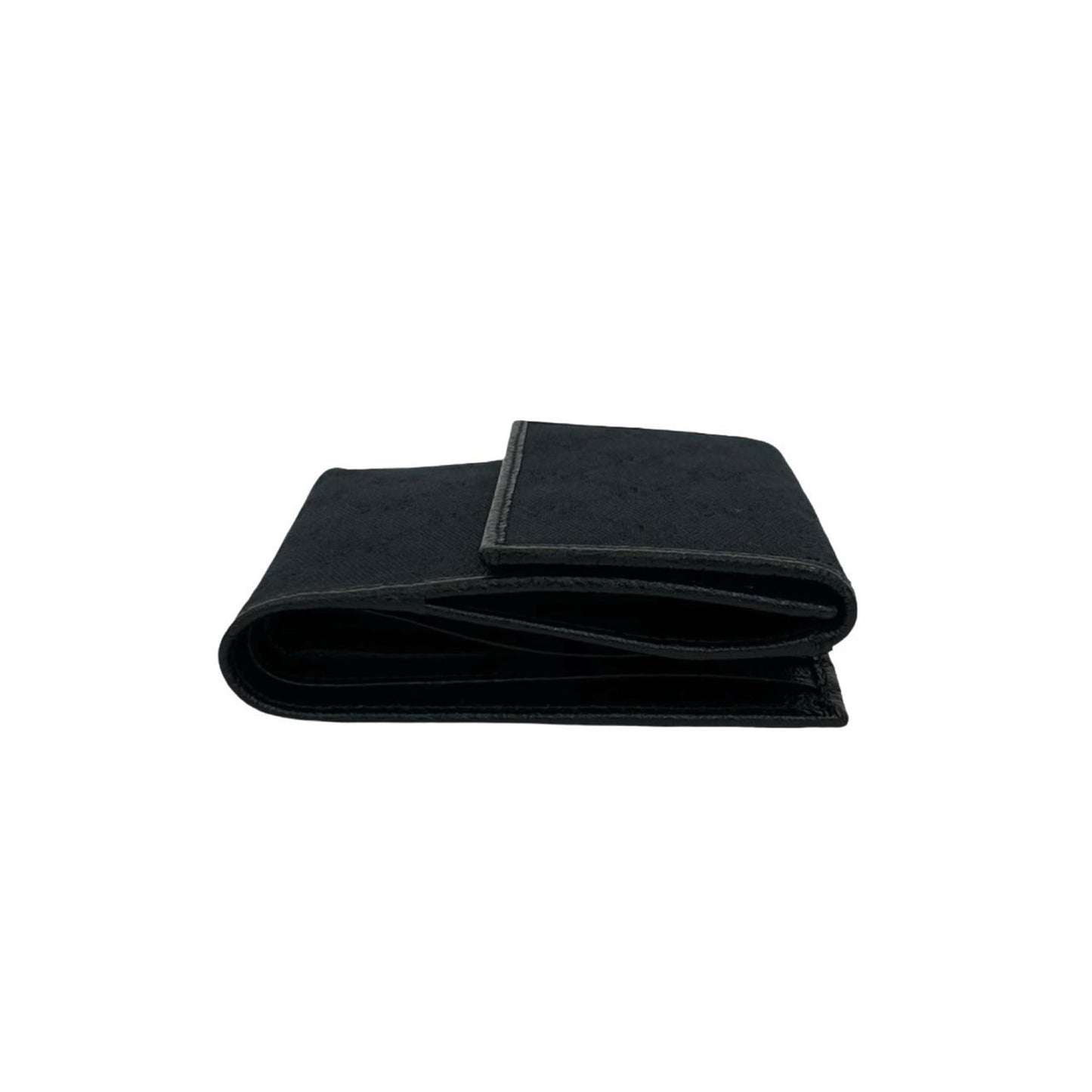 Gucci Black Canvas Leather Wallet (Bi-Fold) ( )
