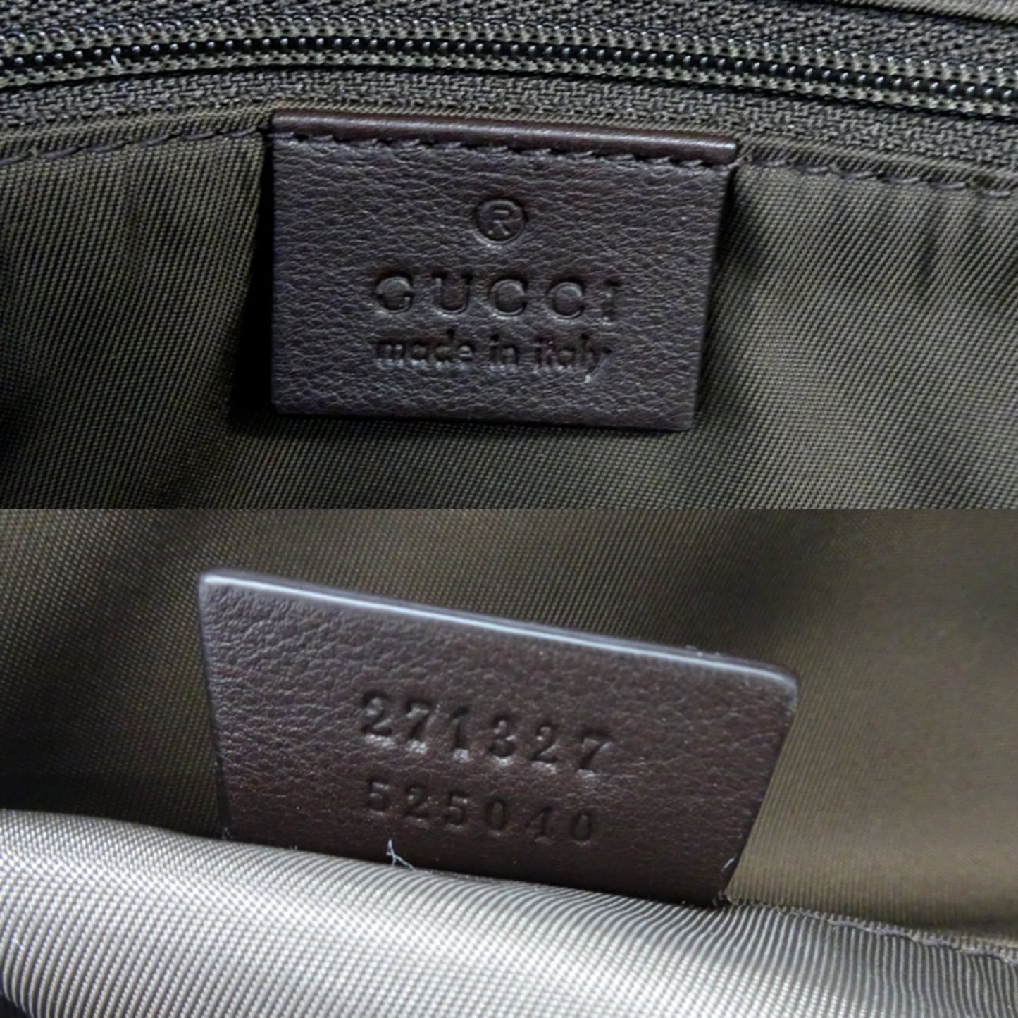 Gucci Brown Gg Supreme Leather Backpack ( )