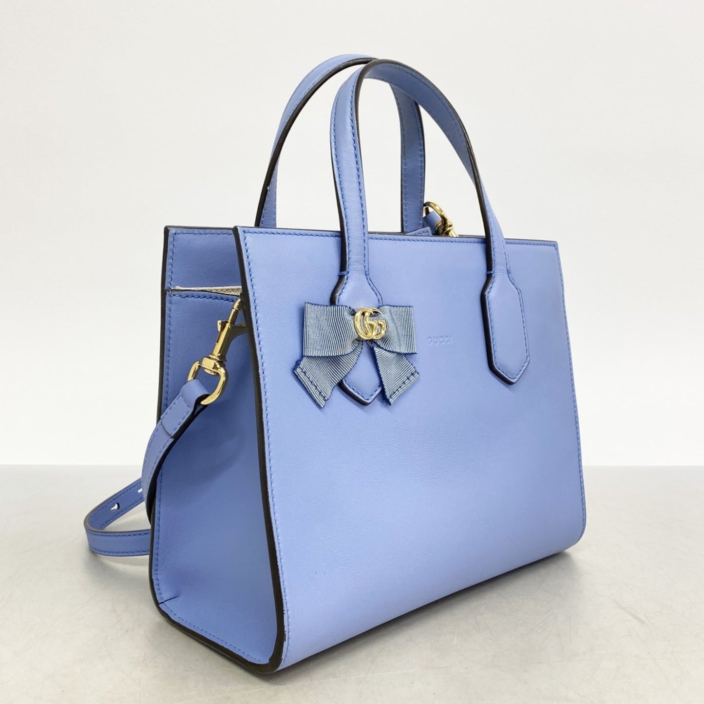 Gucci Blue Leather Handbag ( )