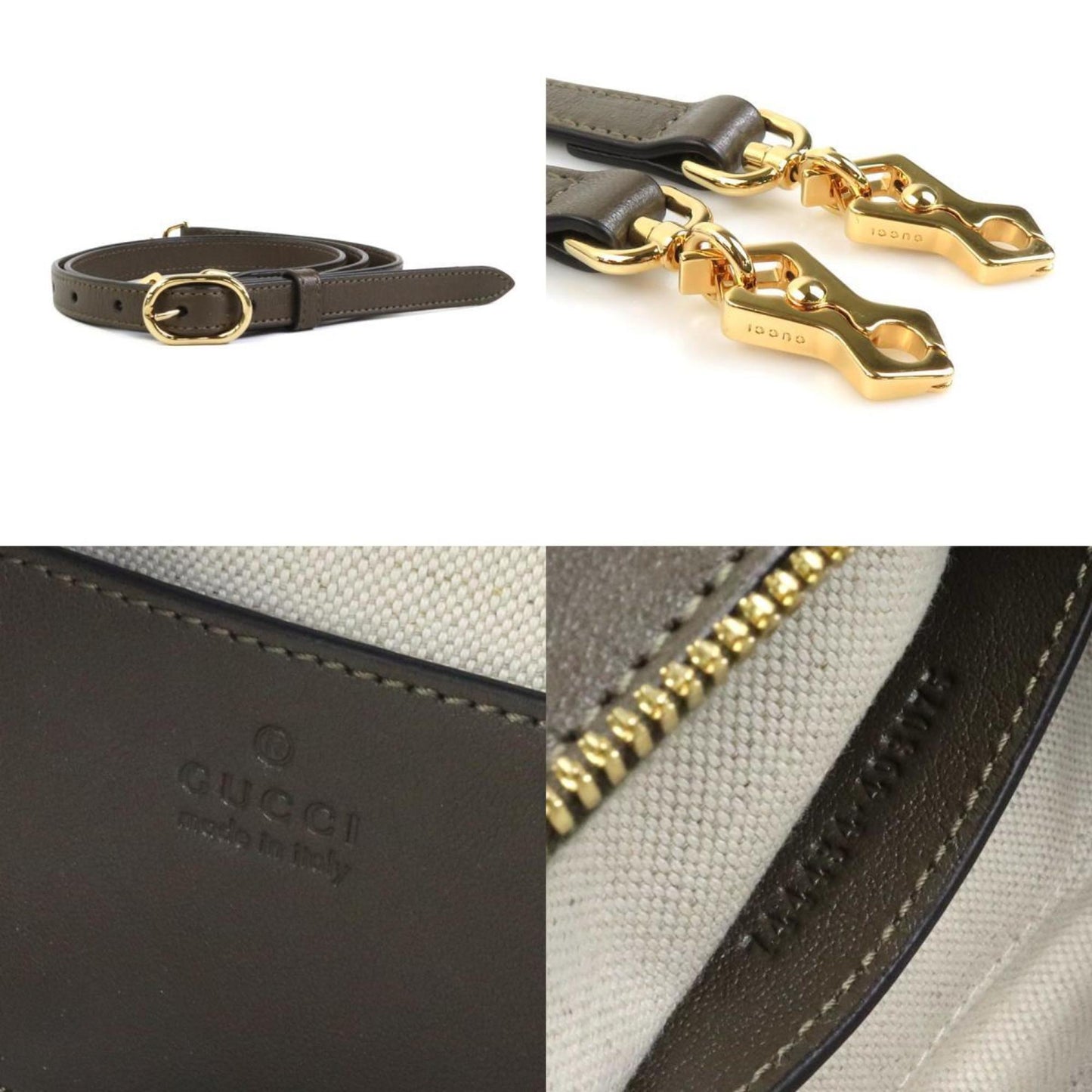 Gucci Khaki Brown Shoulder Bag ( )