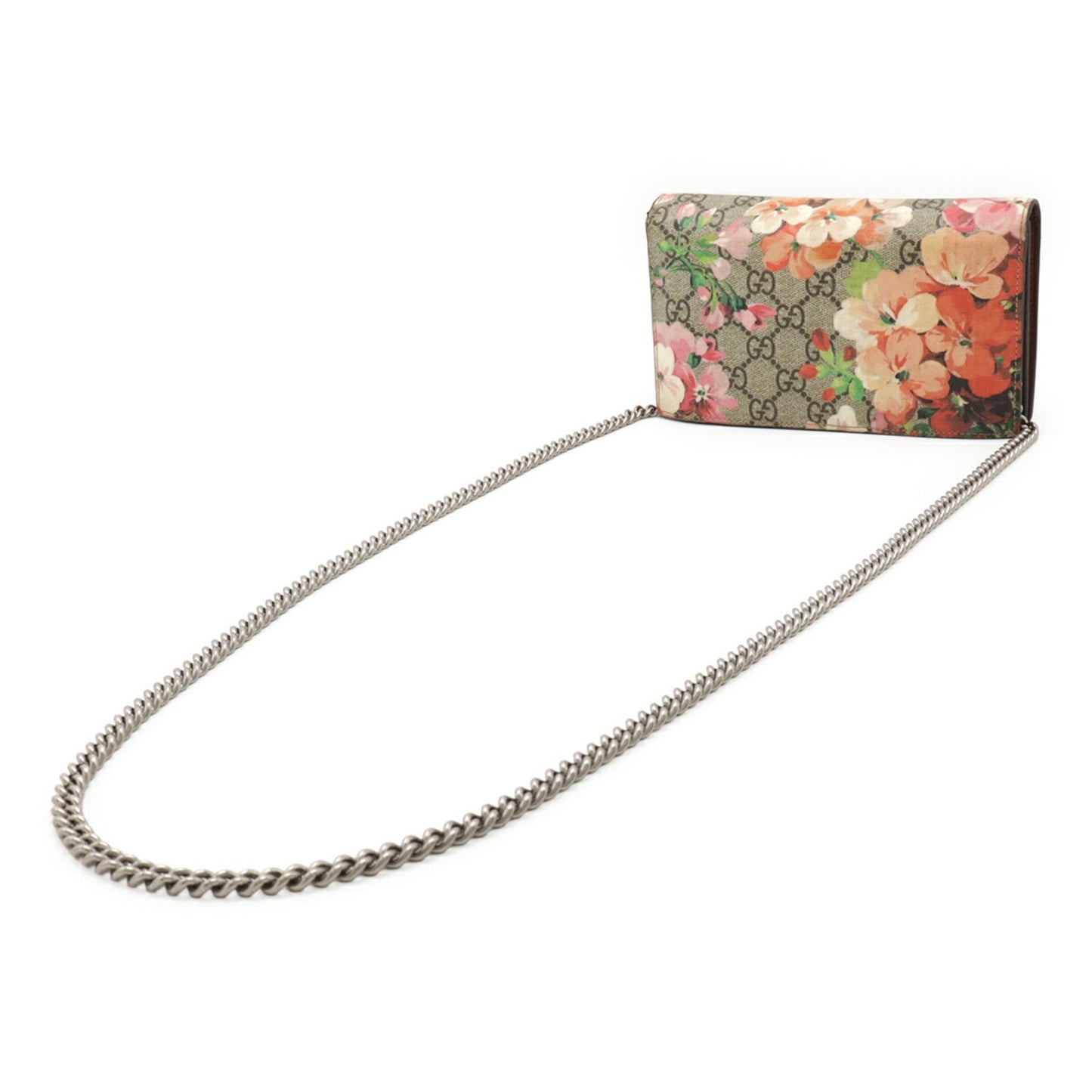 Gucci Beige Blue Multi-Color Pink Gg Supreme Pvc Leather Clutch Bag Shoulder Bag ( )