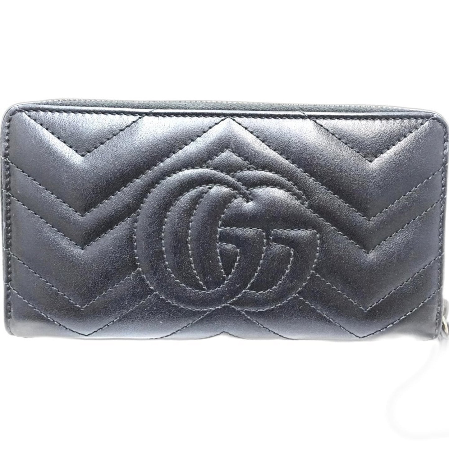 Gucci Black Leather Long Wallet (Bi-Fold) ( )