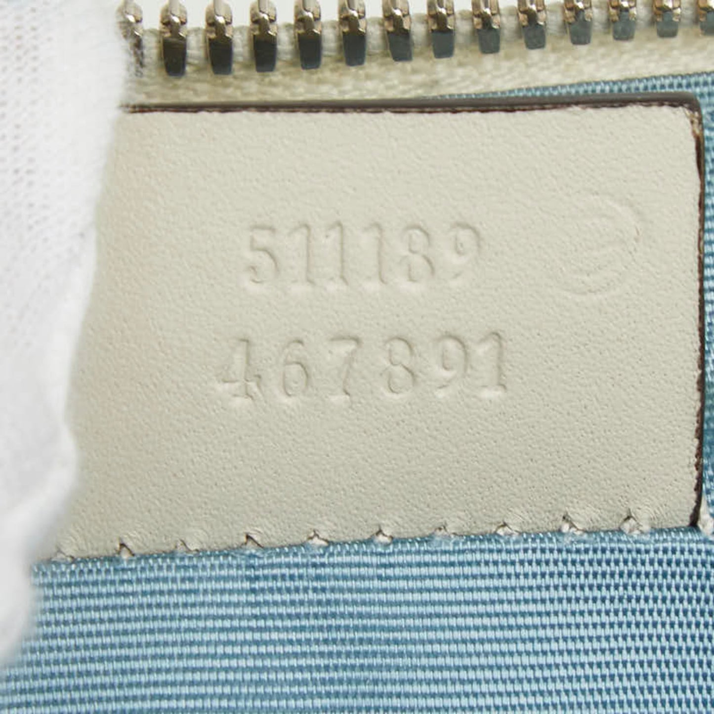 Gucci Gold White Leather Shoulder Bag ( )