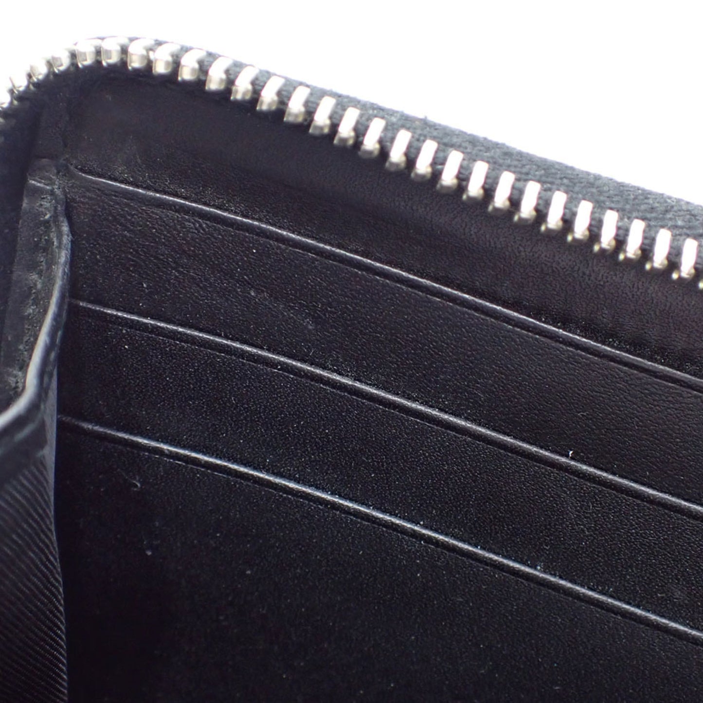 Gucci Black Gray Pvc Leather Long Wallet (Bi-Fold) ( )