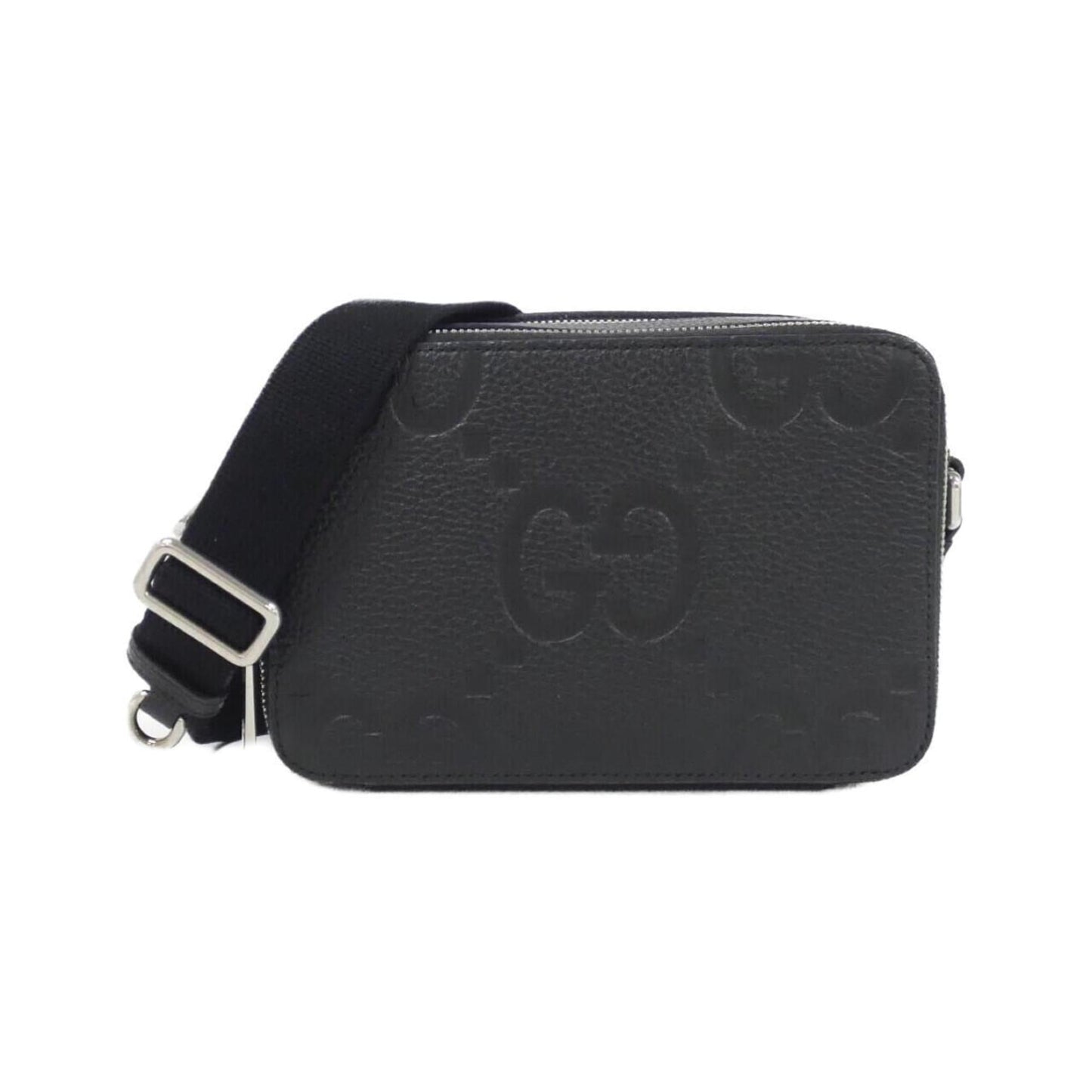 Gucci Black Gg Leather Shoulder Bag ( )
