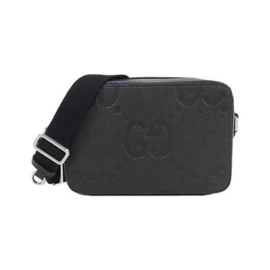 Gucci Black Gg Leather Shoulder Bag ( )