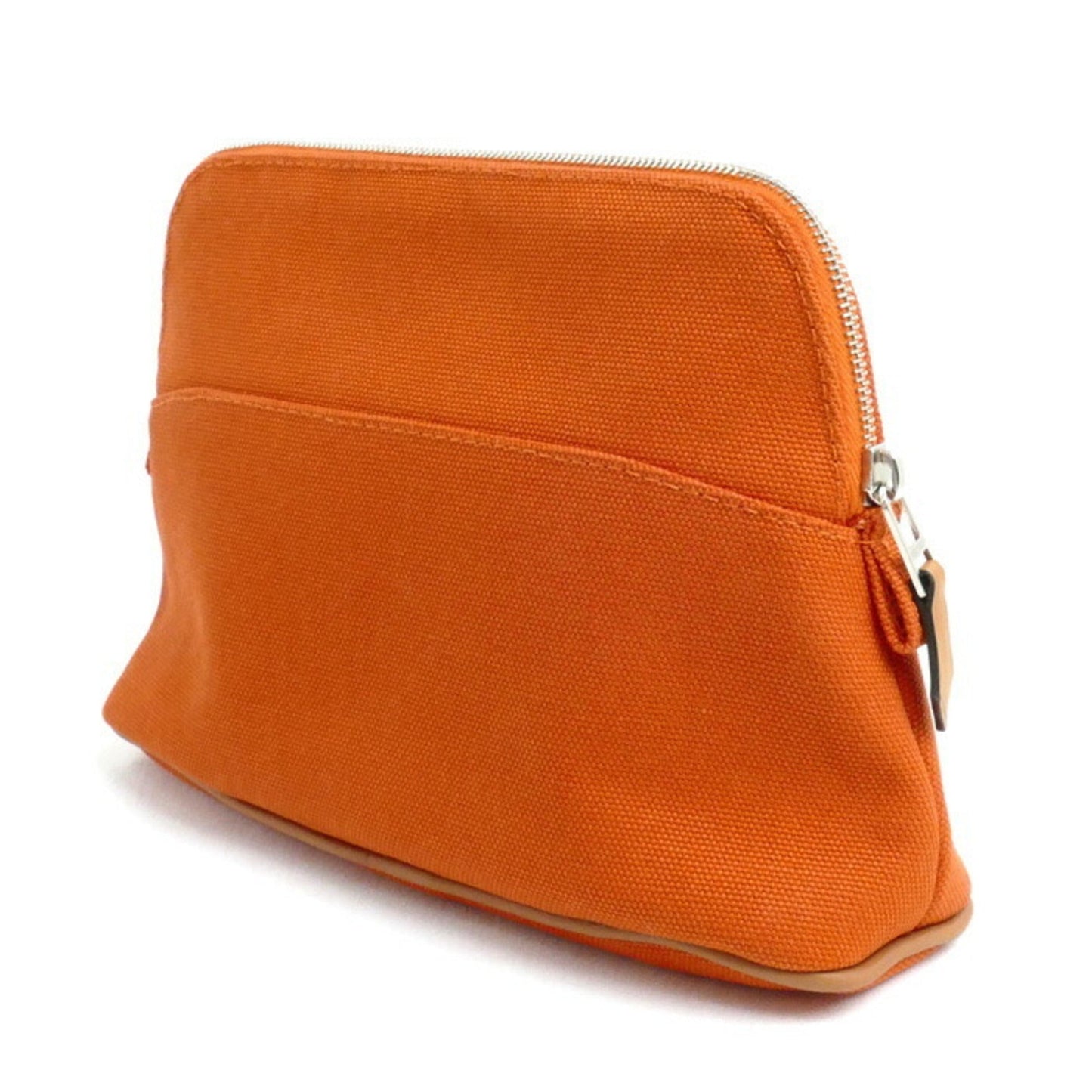Hermes Orange Canvas Pouch ( )
