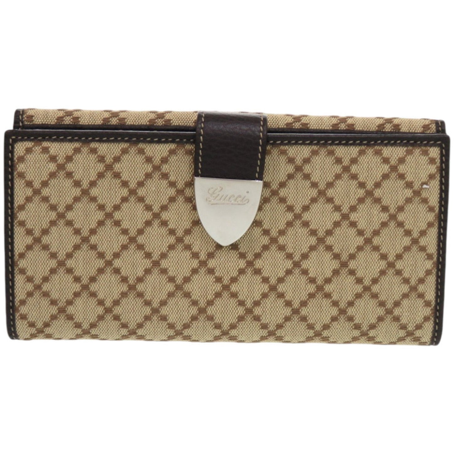 Gucci Diamante Brown Canvas Coin Purse/Coin Case ( )